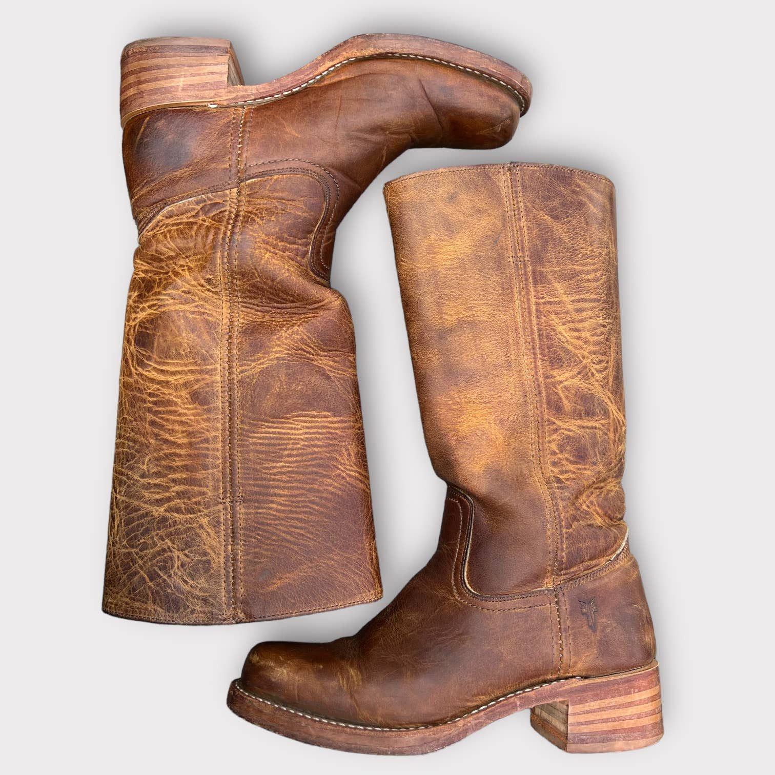 frye campus boots black