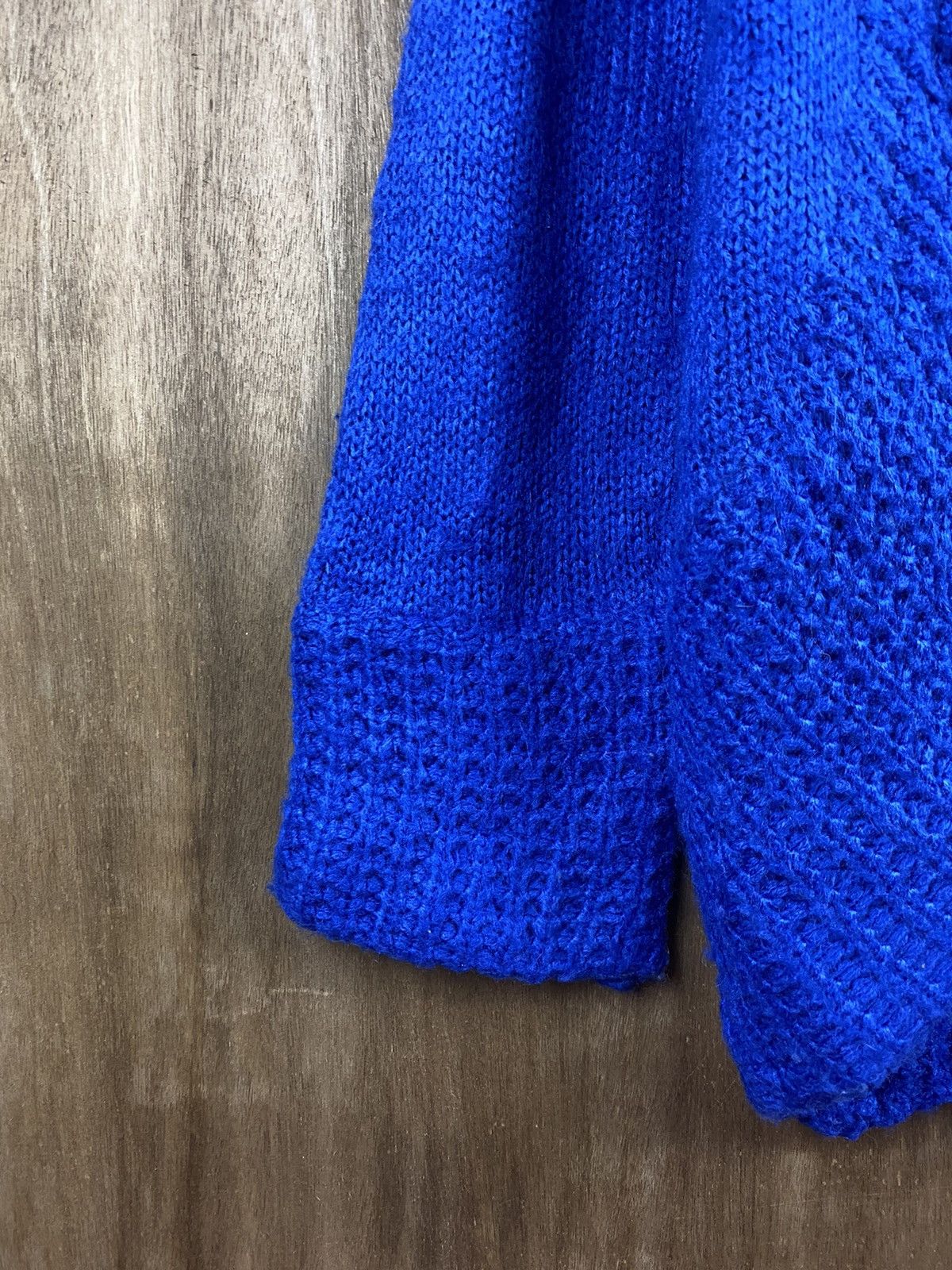 Japanese Brand Rodes Roses Japanese cardigan blue Knitwear #Z027 Size US M / EU 48-50 / 2 - 5 Thumbnail