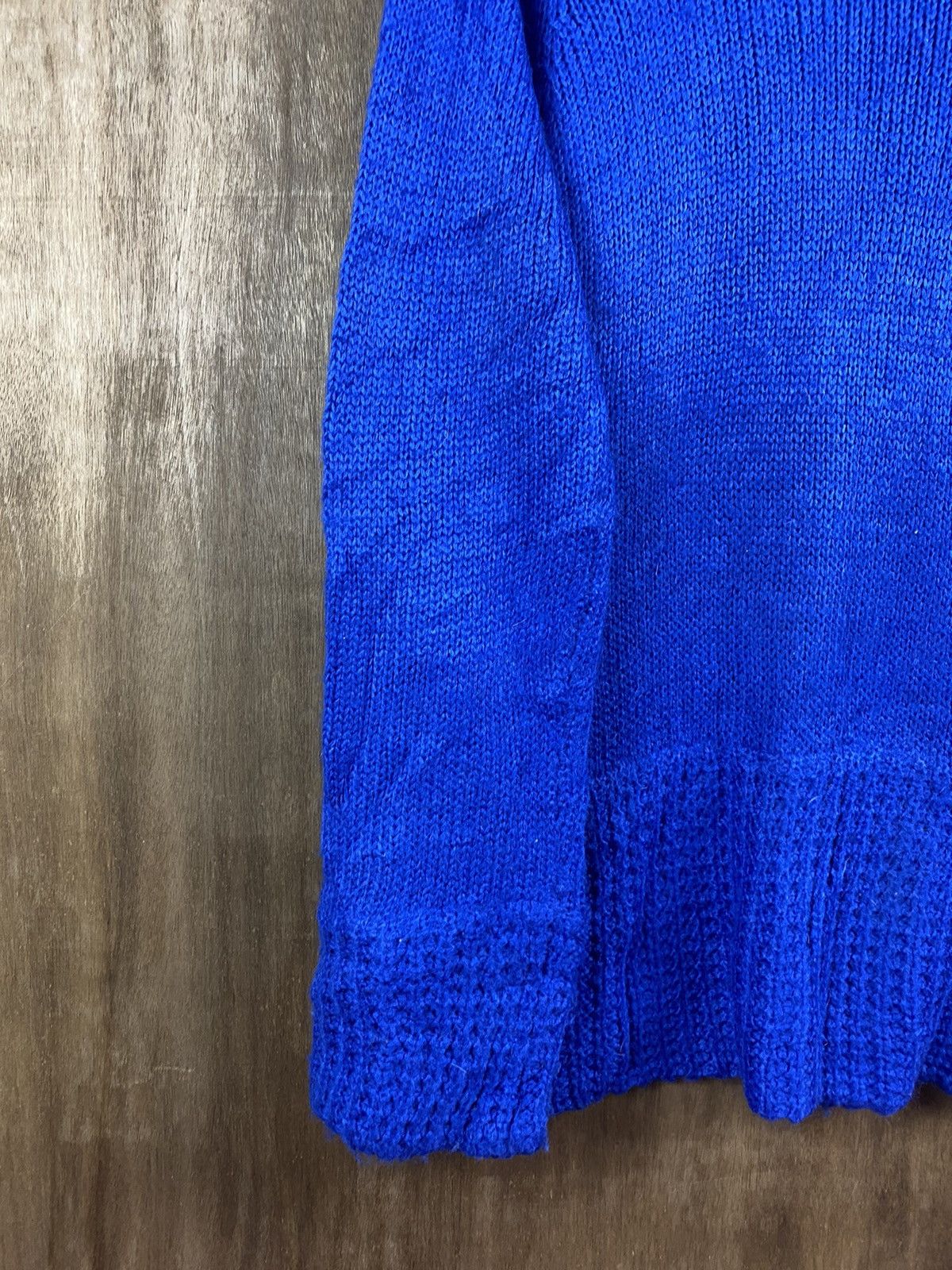 Japanese Brand Rodes Roses Japanese cardigan blue Knitwear #Z027 Size US M / EU 48-50 / 2 - 11 Thumbnail