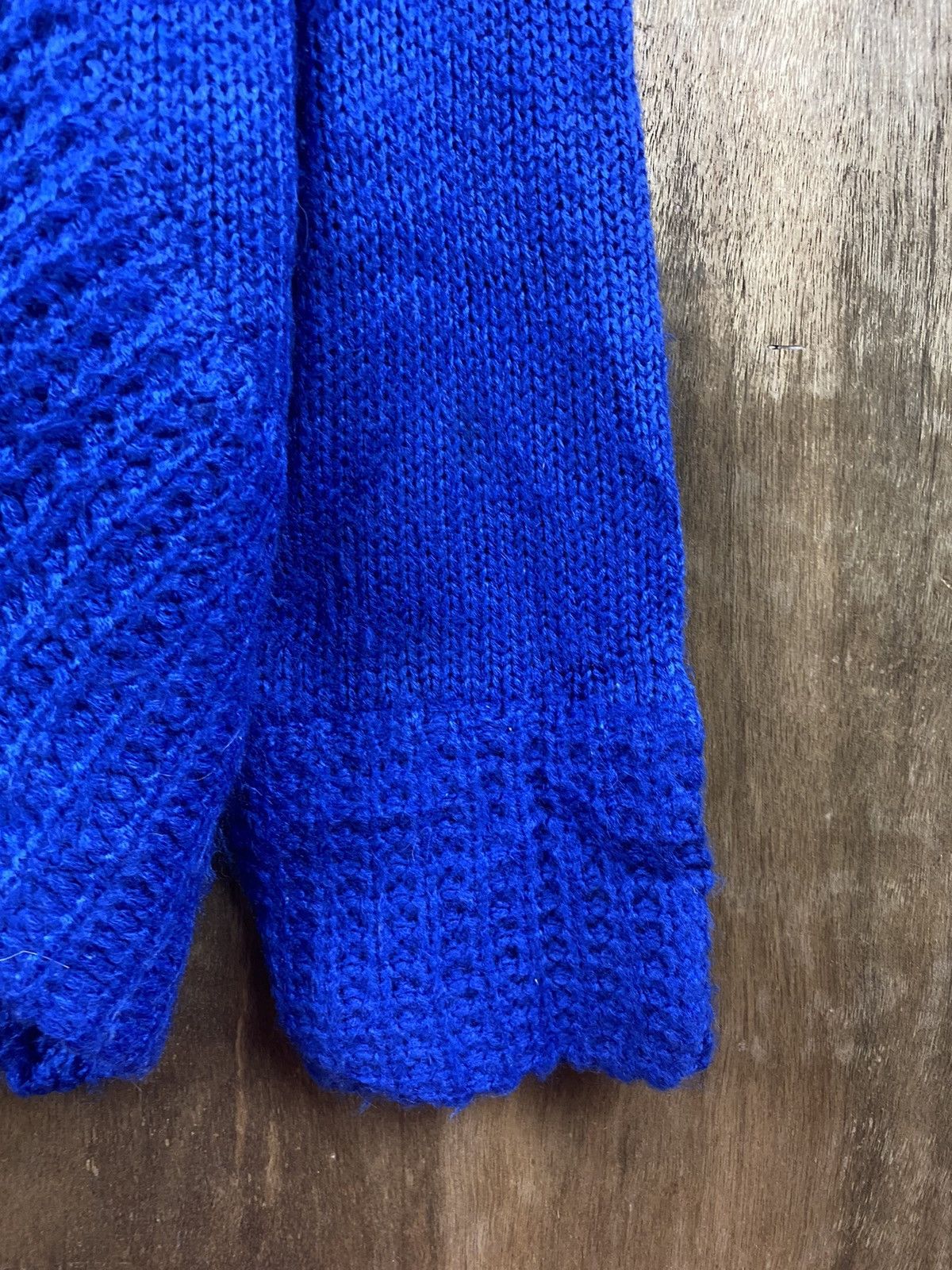 Japanese Brand Rodes Roses Japanese cardigan blue Knitwear #Z027 Size US M / EU 48-50 / 2 - 7 Thumbnail