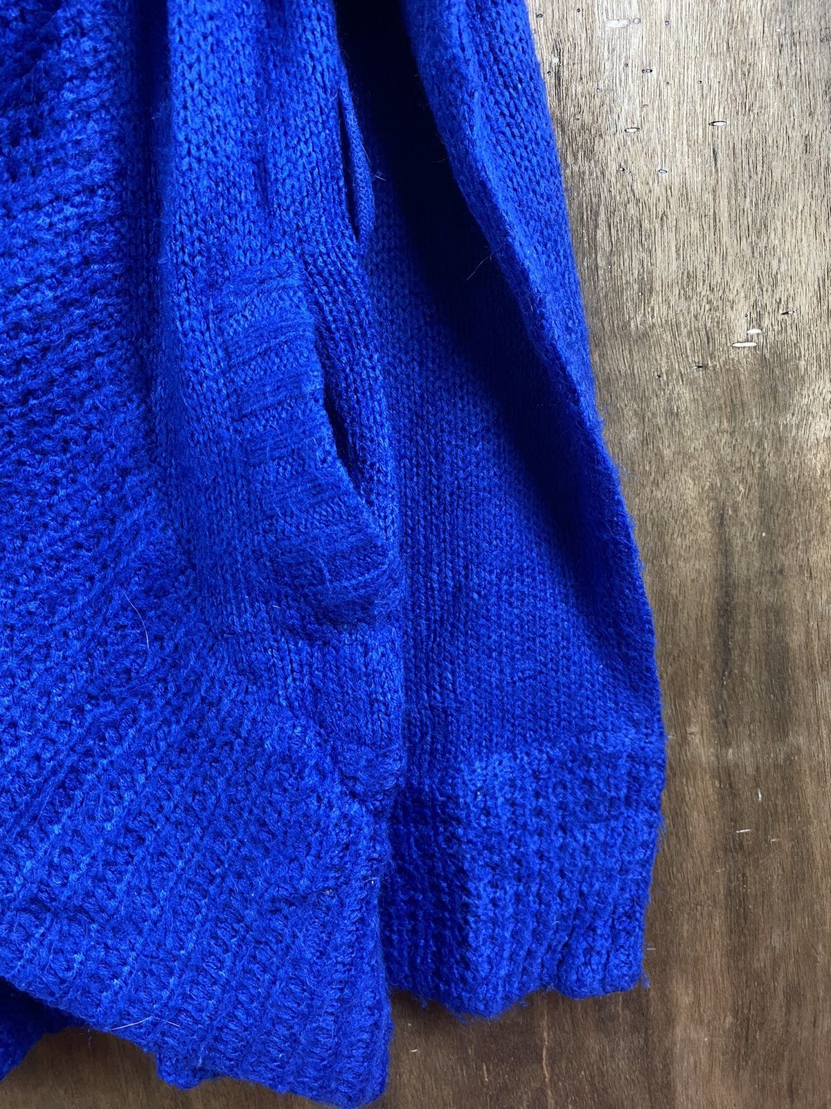 Japanese Brand Rodes Roses Japanese cardigan blue Knitwear #Z027 Size US M / EU 48-50 / 2 - 17 Thumbnail