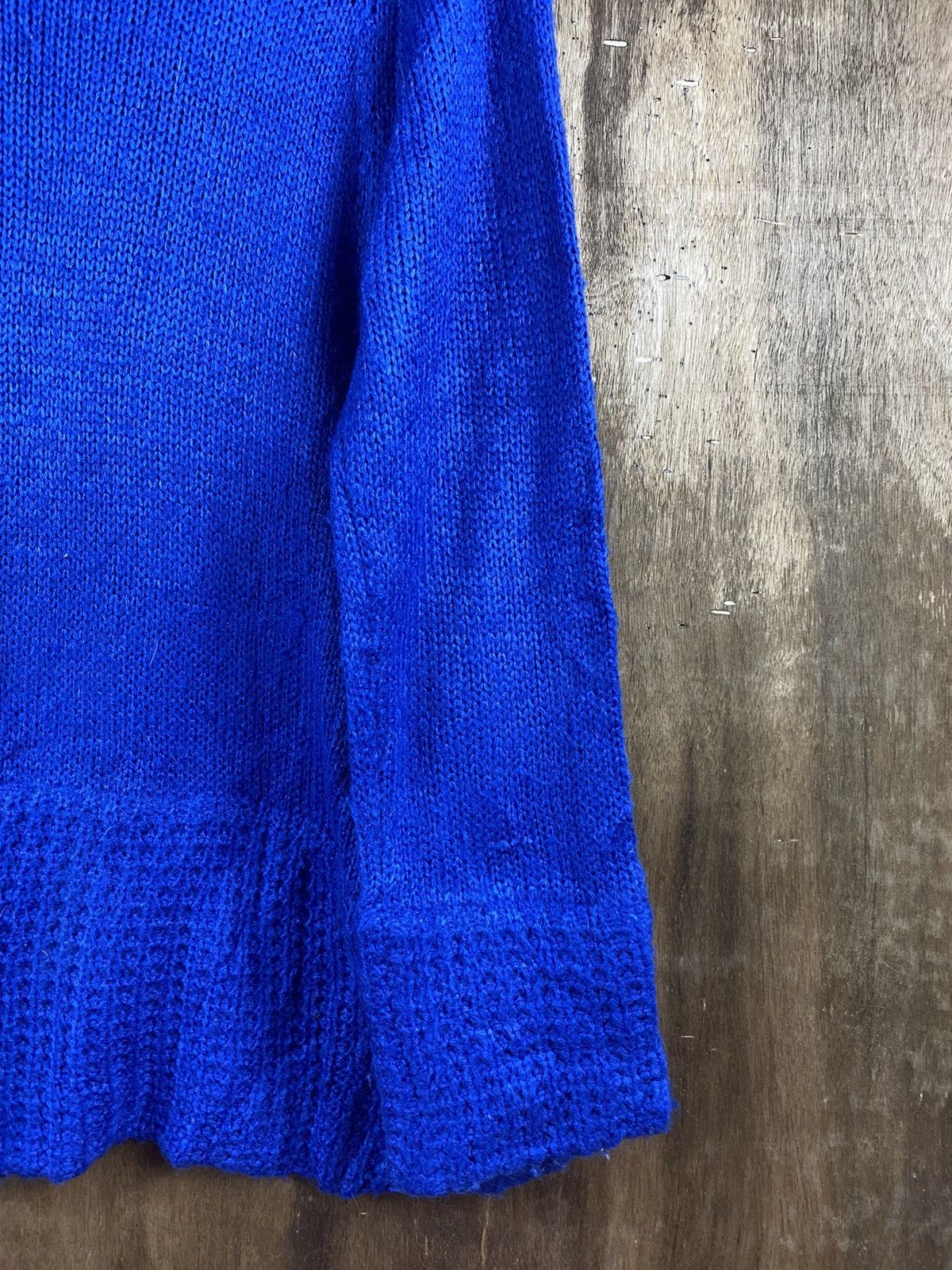 Japanese Brand Rodes Roses Japanese cardigan blue Knitwear #Z027 Size US M / EU 48-50 / 2 - 12 Thumbnail