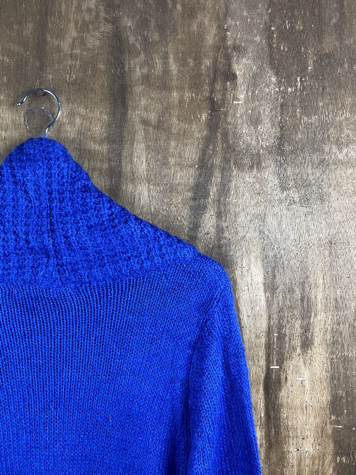 Japanese Brand Rodes Roses Japanese cardigan blue Knitwear #Z027 Size US M / EU 48-50 / 2 - 16 Thumbnail