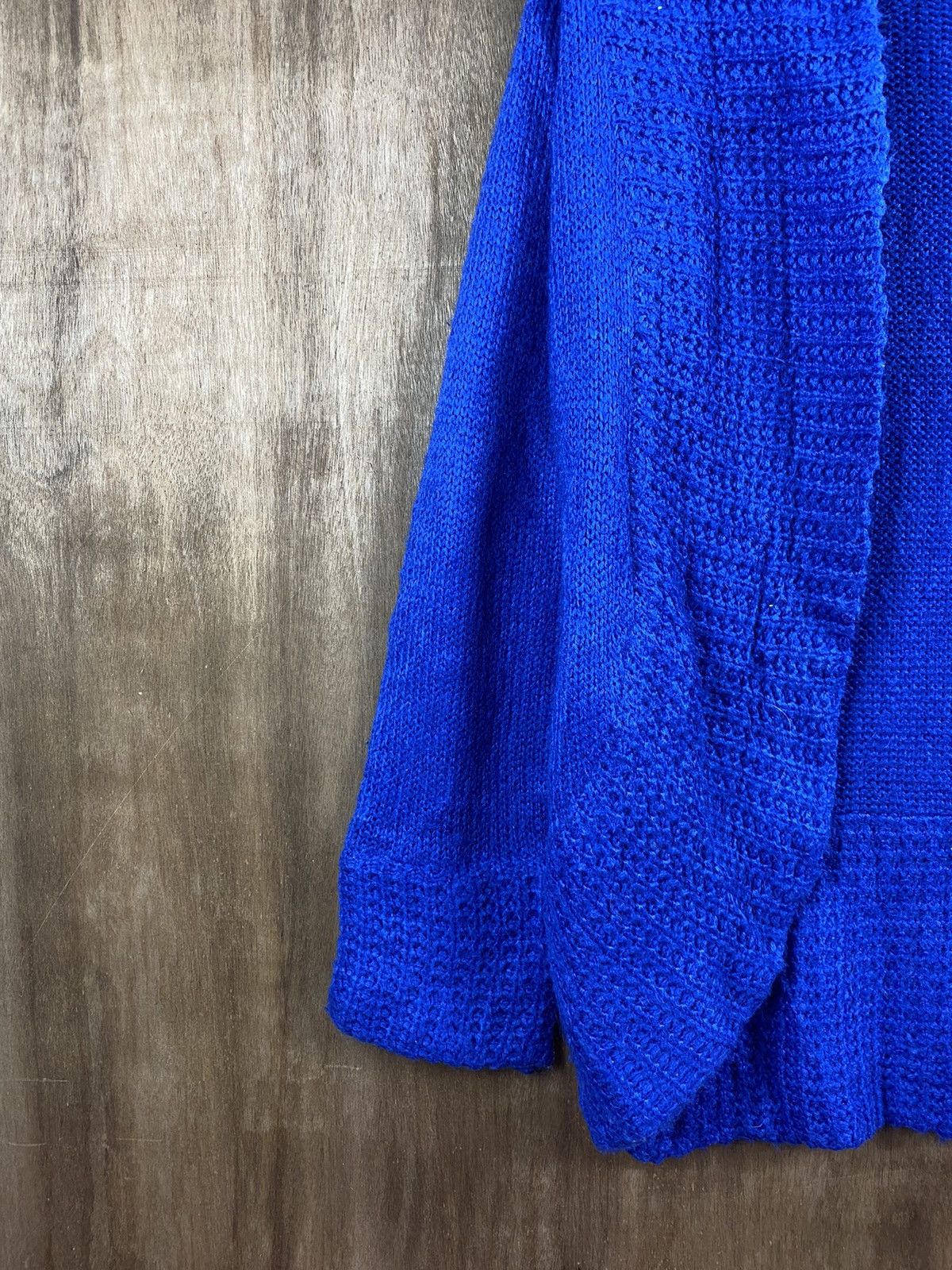 Japanese Brand Rodes Roses Japanese cardigan blue Knitwear #Z027 Size US M / EU 48-50 / 2 - 4 Thumbnail