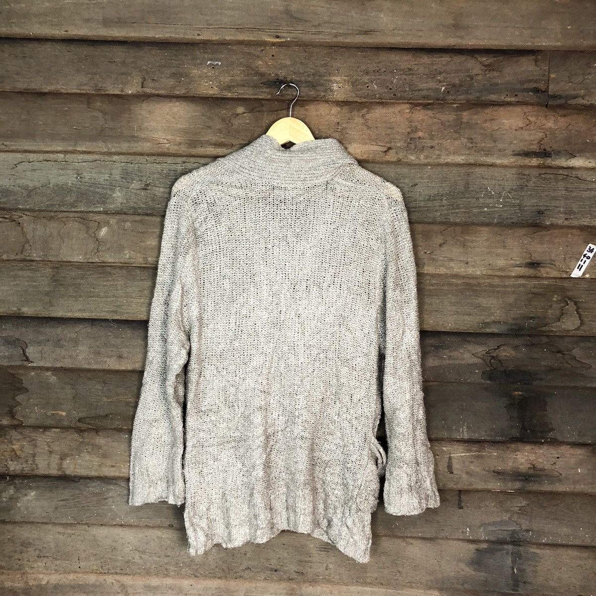 Homespun Knitwear Japanese Brand Grey Cardigan knitwear #H125 Size US M / EU 48-50 / 2 - 8 Thumbnail