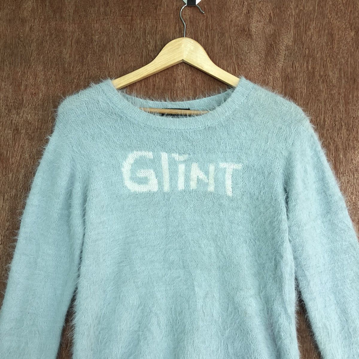Homespun Knitwear Mariaarjue Soft Blue Mohair Shag Shaggy Knitwear #c318 Size US S / EU 44-46 / 1 - 2 Thumbnail
