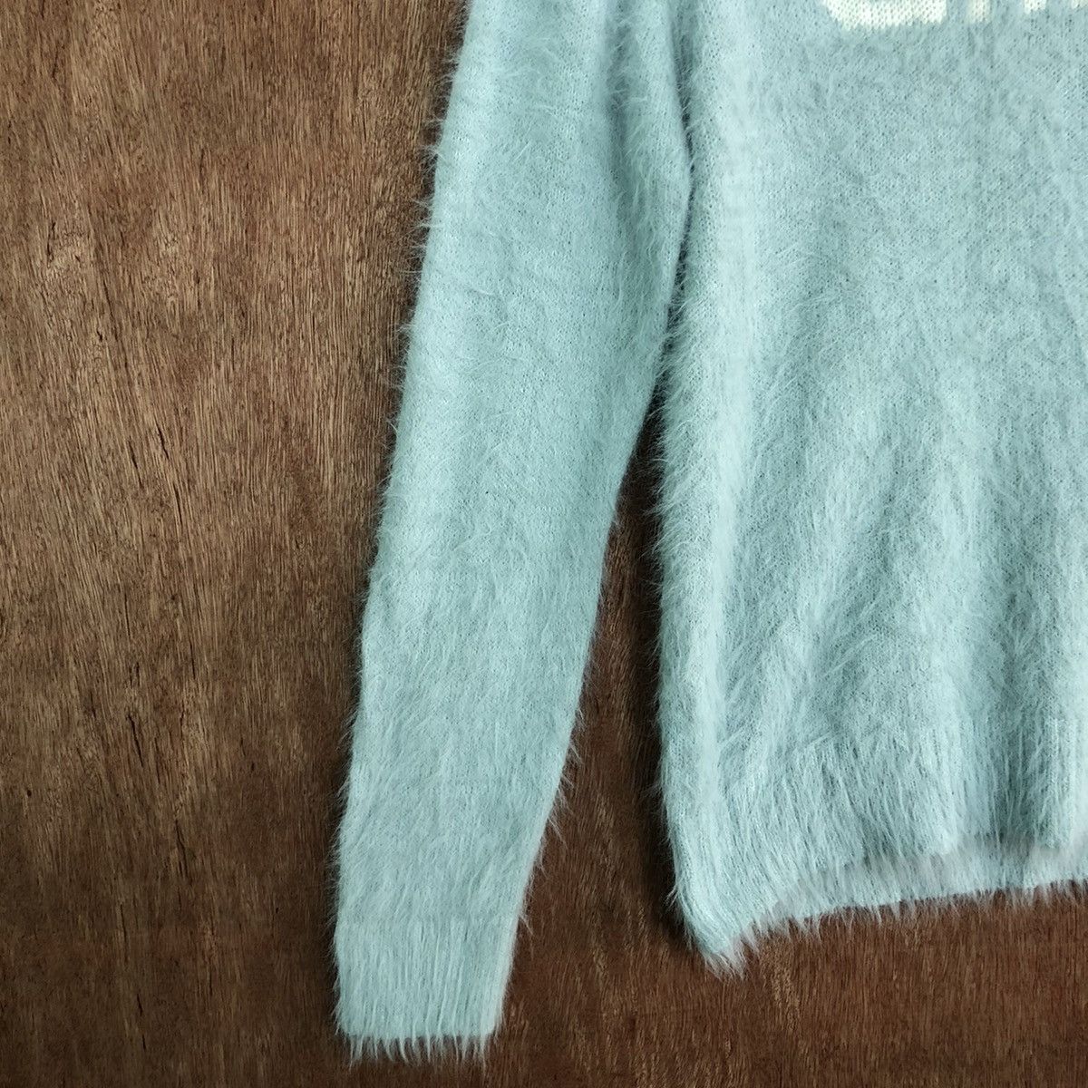 Homespun Knitwear Mariaarjue Soft Blue Mohair Shag Shaggy Knitwear #c318 Size US S / EU 44-46 / 1 - 7 Thumbnail
