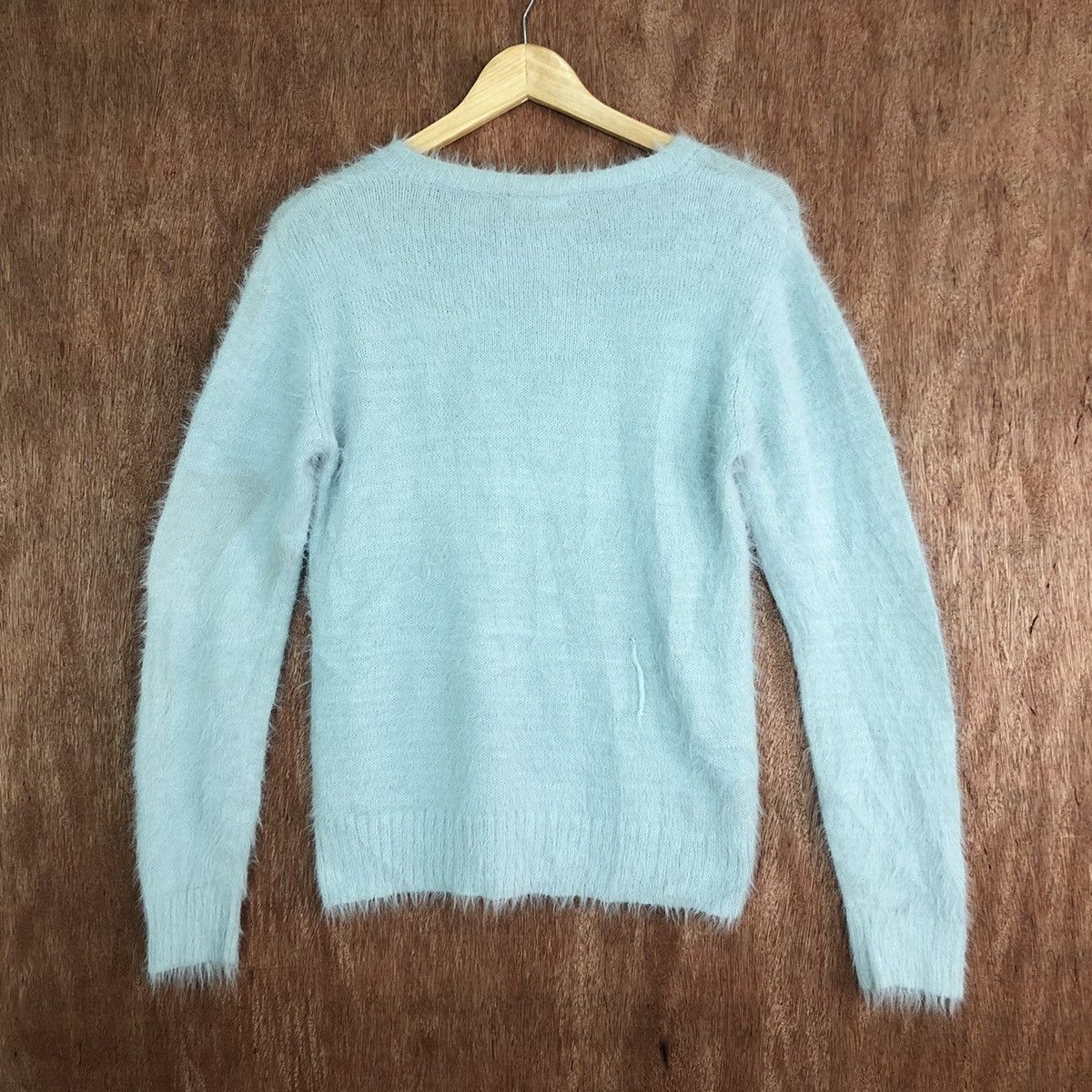 Homespun Knitwear Mariaarjue Soft Blue Mohair Shag Shaggy Knitwear #c318 Size US S / EU 44-46 / 1 - 10 Thumbnail