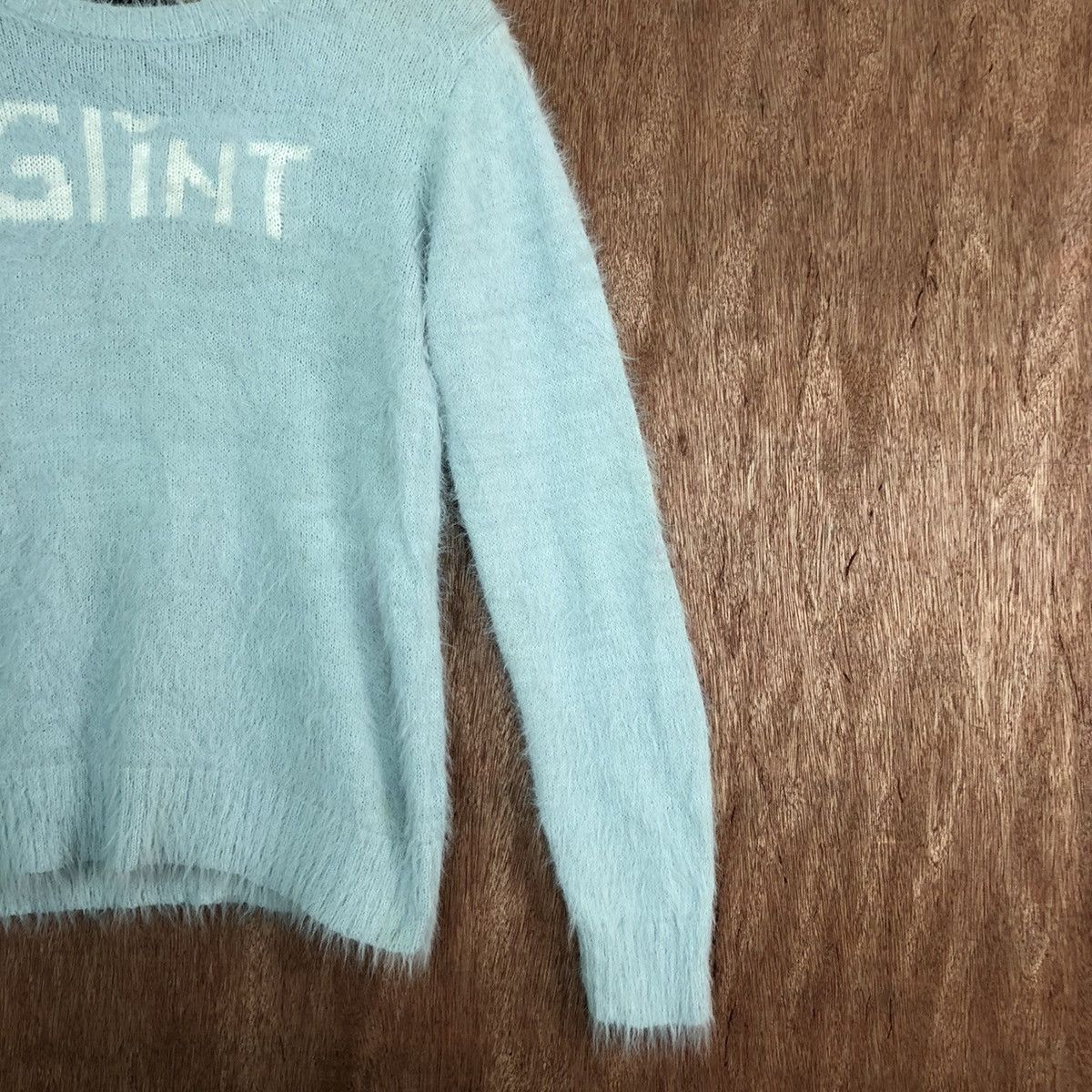 Homespun Knitwear Mariaarjue Soft Blue Mohair Shag Shaggy Knitwear #c318 Size US S / EU 44-46 / 1 - 5 Thumbnail