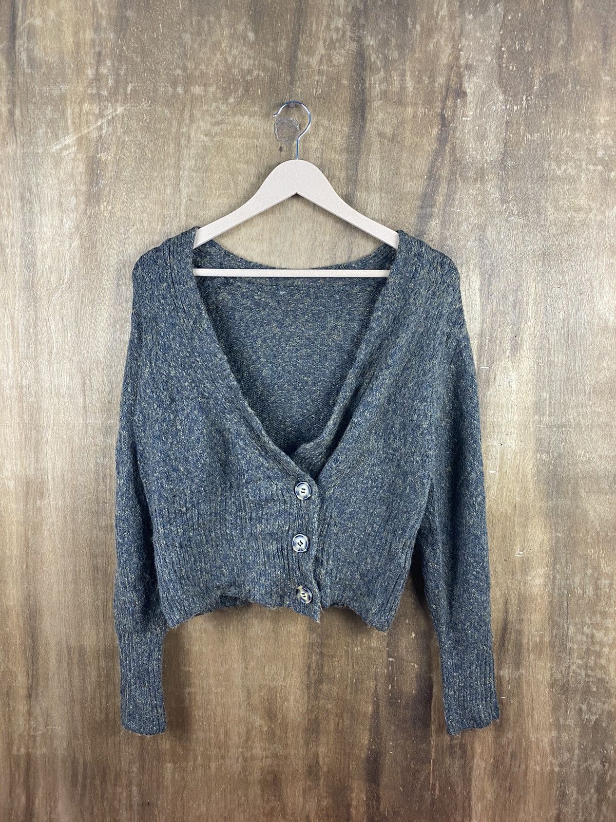 Vintage Japan cardigan Knitwear crop top #Z021 Size S / US 4 / IT 40 - 1 Thumbnail
