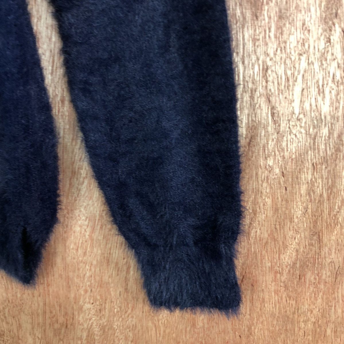 Homespun Knitwear × Japanese Brand Japan Dark Blue Mohair Shag Shaggy knitwear #c410 Size L / US 10 / IT 46 - 4 Thumbnail