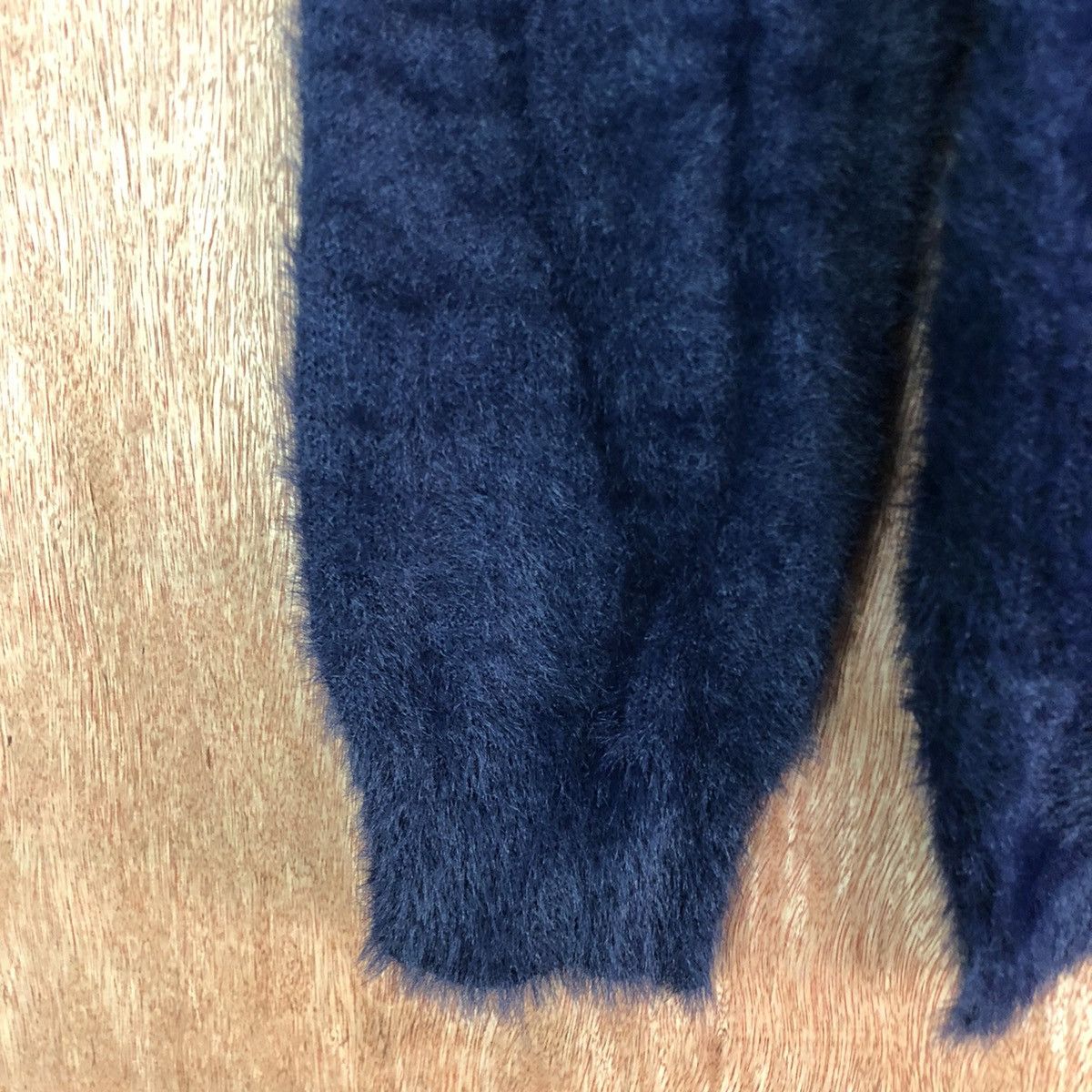 Homespun Knitwear × Japanese Brand Japan Dark Blue Mohair Shag Shaggy knitwear #c410 Size L / US 10 / IT 46 - 6 Thumbnail