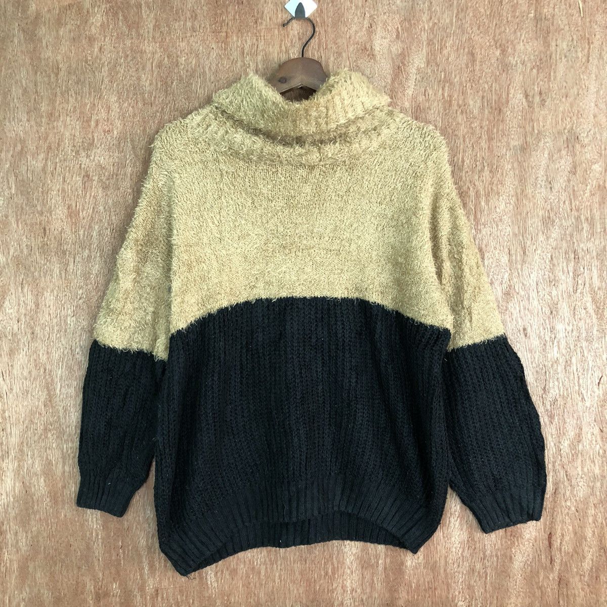 Homespun Knitwear DLL INGNI STRIPE BROWN BLACK MOHAIR KNITWEAR #c401 Size US M / EU 48-50 / 2 - 1 Thumbnail