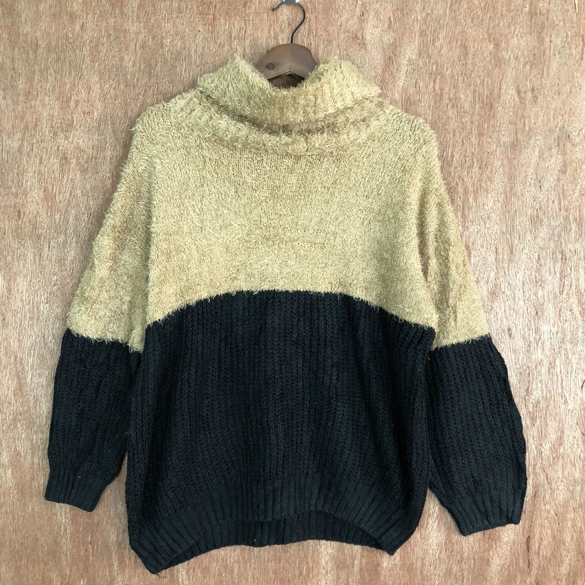Homespun Knitwear DLL INGNI STRIPE BROWN BLACK MOHAIR KNITWEAR #c401 Size US M / EU 48-50 / 2 - 3 Thumbnail