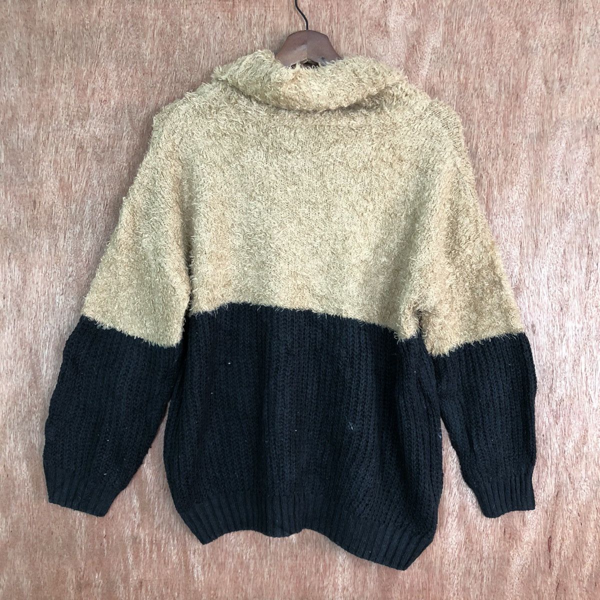 Homespun Knitwear DLL INGNI STRIPE BROWN BLACK MOHAIR KNITWEAR #c401 Size US M / EU 48-50 / 2 - 8 Thumbnail