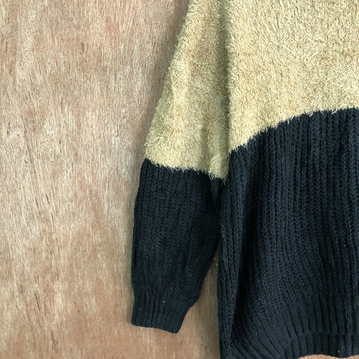 Homespun Knitwear DLL INGNI STRIPE BROWN BLACK MOHAIR KNITWEAR #c401 Size US M / EU 48-50 / 2 - 7 Thumbnail