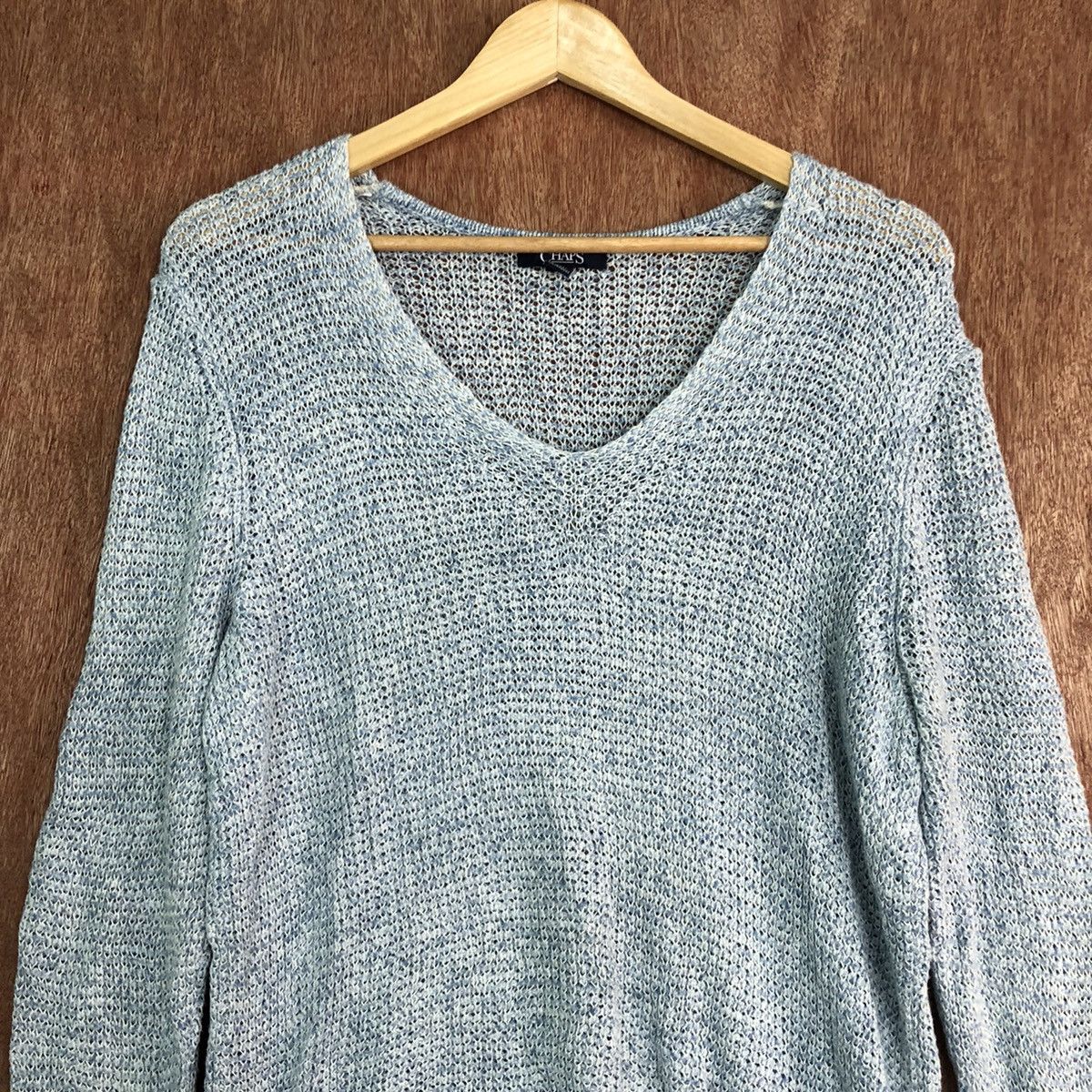 Chaps × Homespun Knitwear × Ralph Lauren Chaps Ralph Lauren sweatshirt knitwear soft blue #6115 Size US XL / EU 56 / 4 - 2 Thumbnail