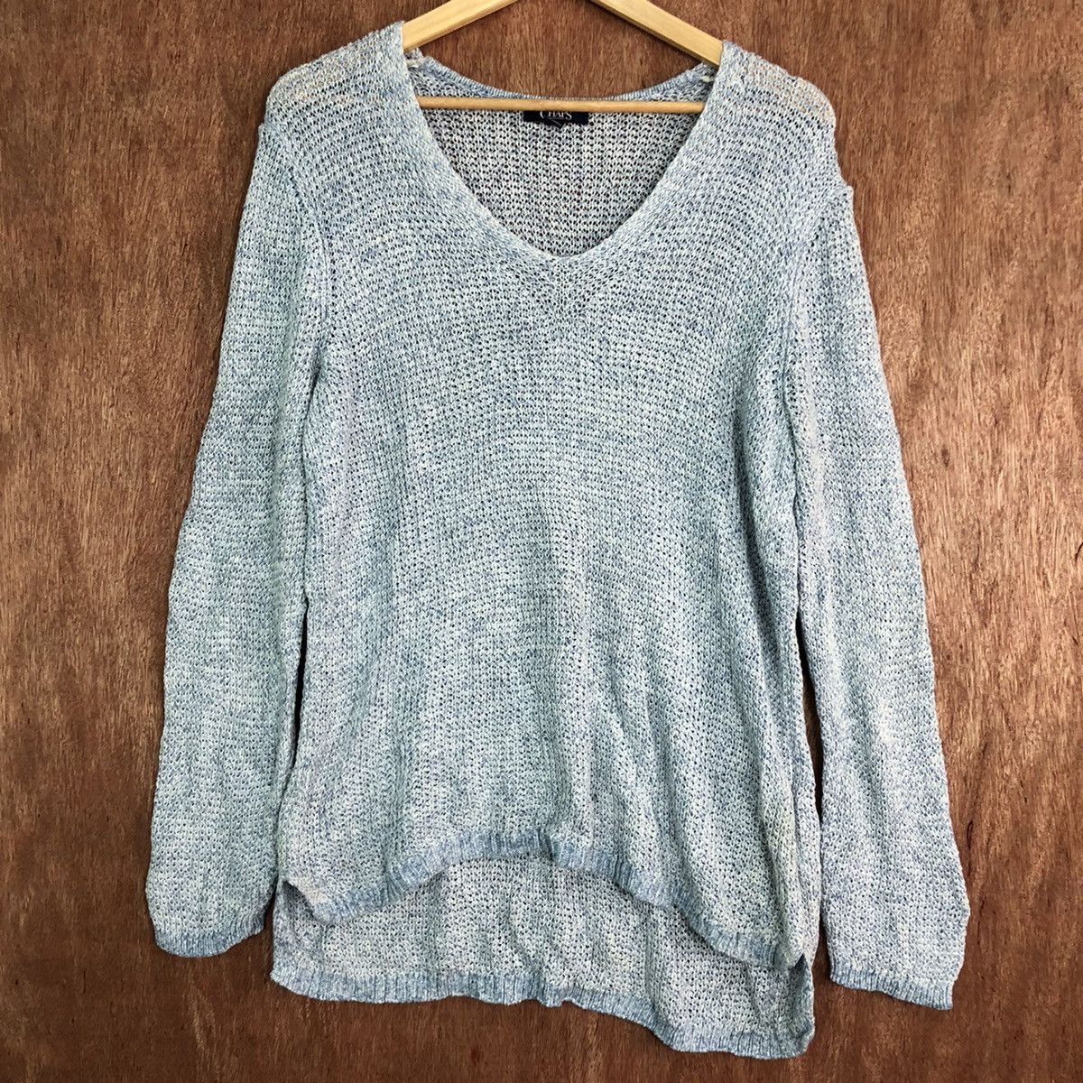 Chaps × Homespun Knitwear × Ralph Lauren Chaps Ralph Lauren sweatshirt knitwear soft blue #6115 Size US XL / EU 56 / 4 - 3 Thumbnail
