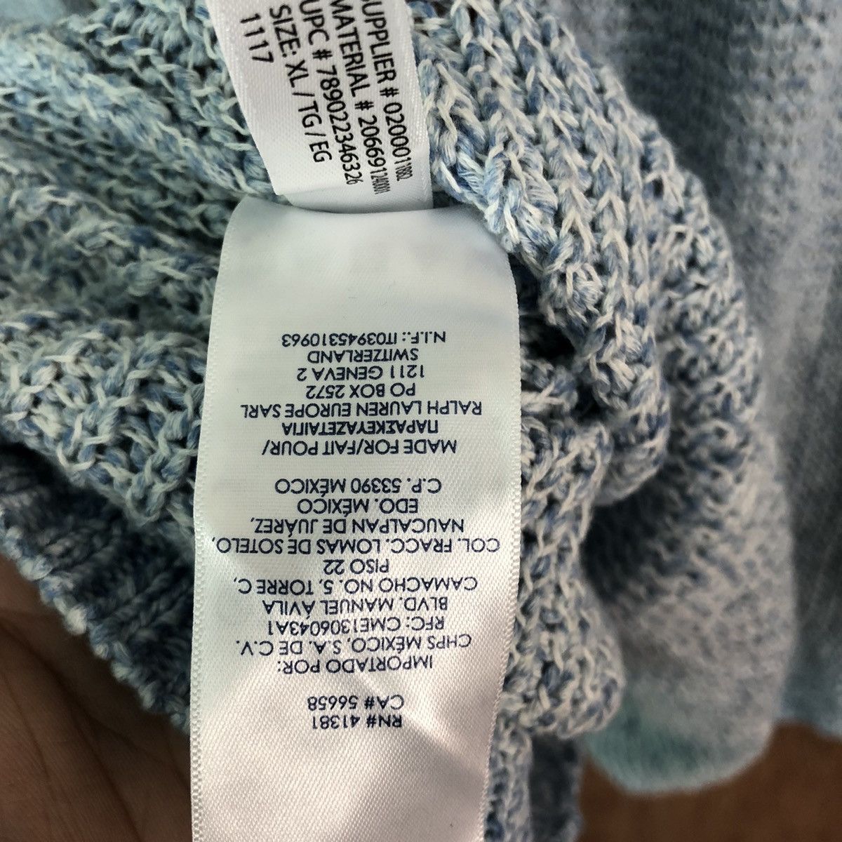 Chaps × Homespun Knitwear × Ralph Lauren Chaps Ralph Lauren sweatshirt knitwear soft blue #6115 Size US XL / EU 56 / 4 - 11 Thumbnail