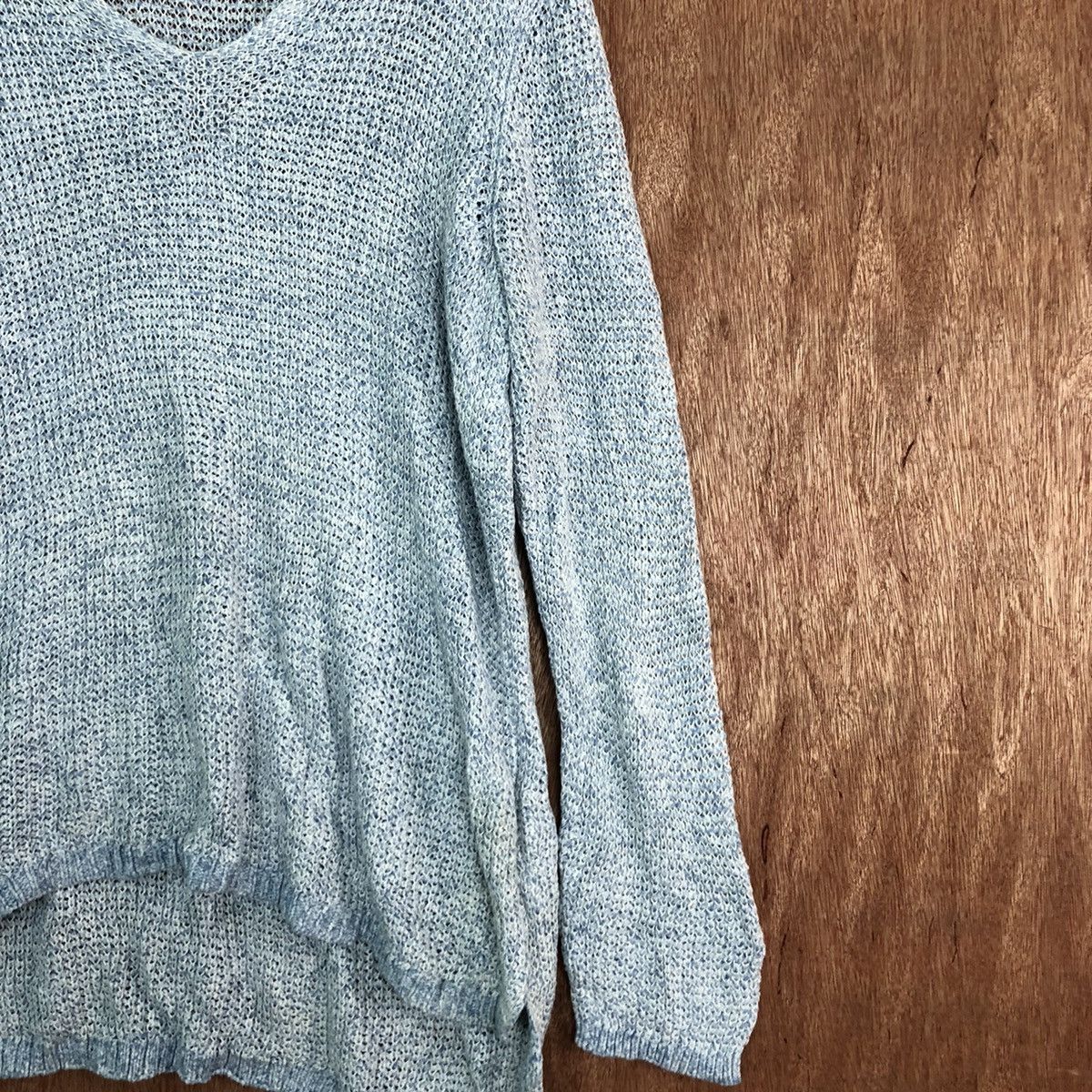 Chaps × Homespun Knitwear × Ralph Lauren Chaps Ralph Lauren sweatshirt knitwear soft blue #6115 Size US XL / EU 56 / 4 - 5 Thumbnail