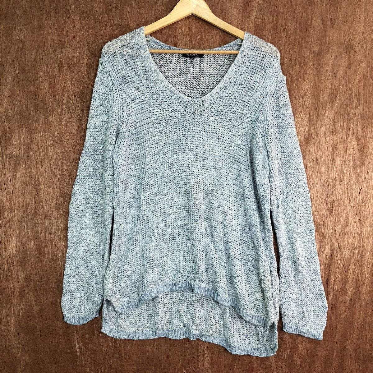 Chaps × Homespun Knitwear × Ralph Lauren Chaps Ralph Lauren sweatshirt knitwear soft blue #6115 Size US XL / EU 56 / 4 - 1 Thumbnail