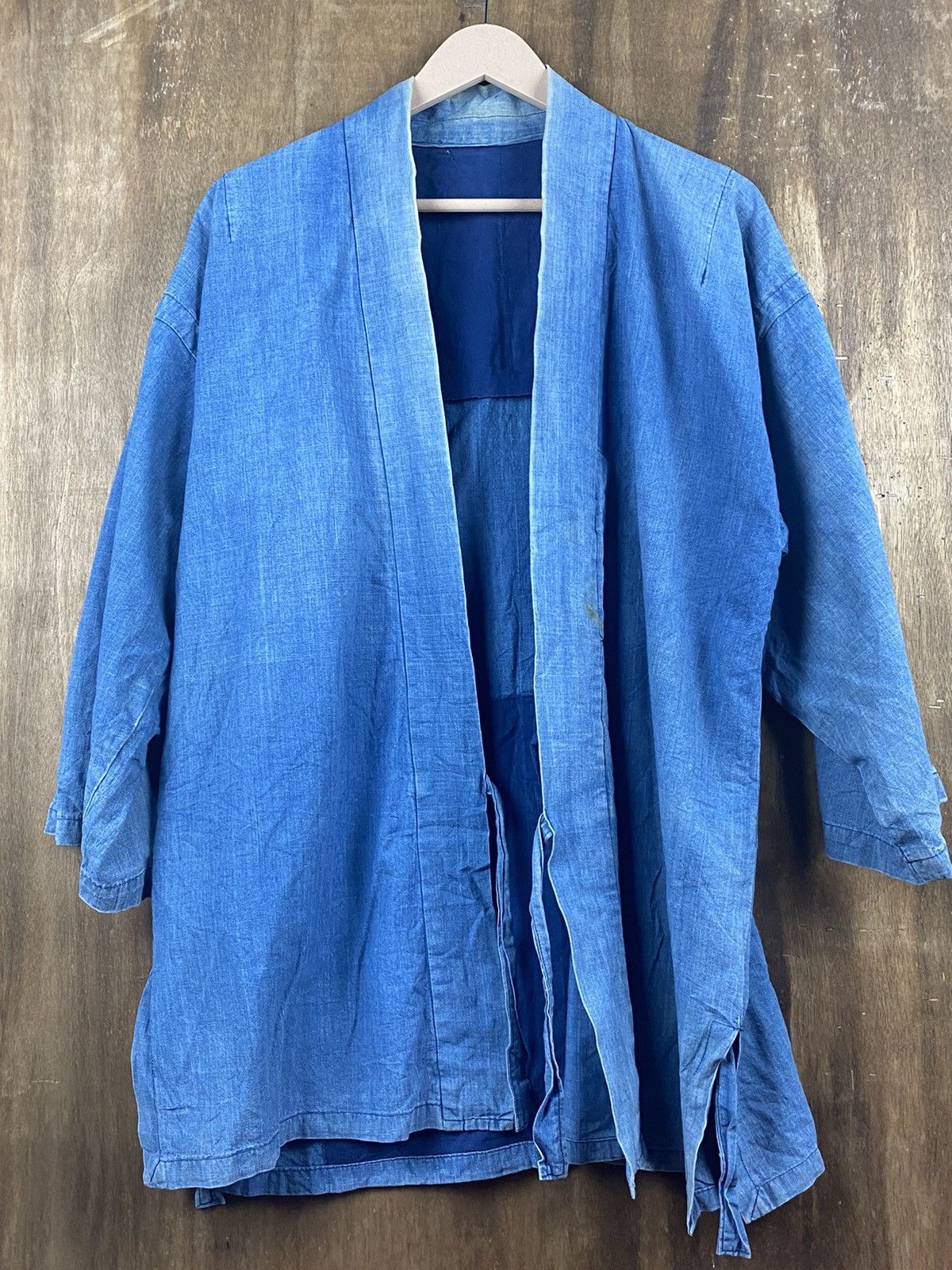 Indigo Japanese vintage indigo kimono cardigan #Z050 Size US L / EU 52-54 / 3 - 8 Thumbnail