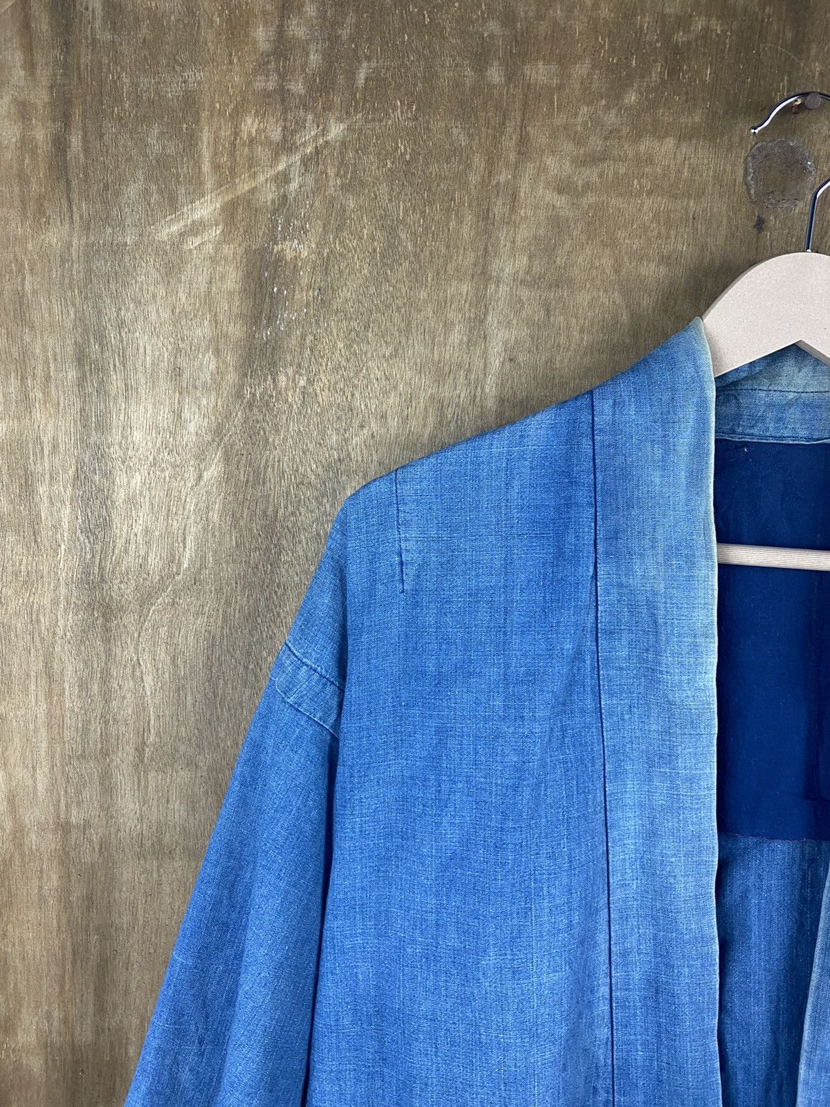 Indigo Japanese vintage indigo kimono cardigan #Z050 Size US L / EU 52-54 / 3 - 5 Thumbnail