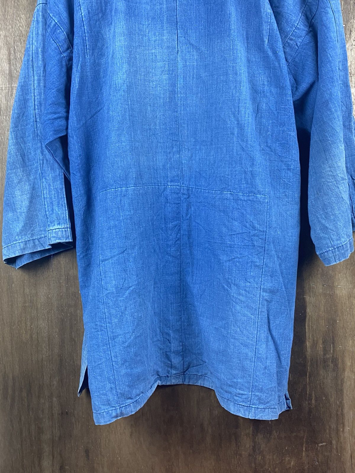 Indigo Japanese vintage indigo kimono cardigan #Z050 Size US L / EU 52-54 / 3 - 12 Thumbnail