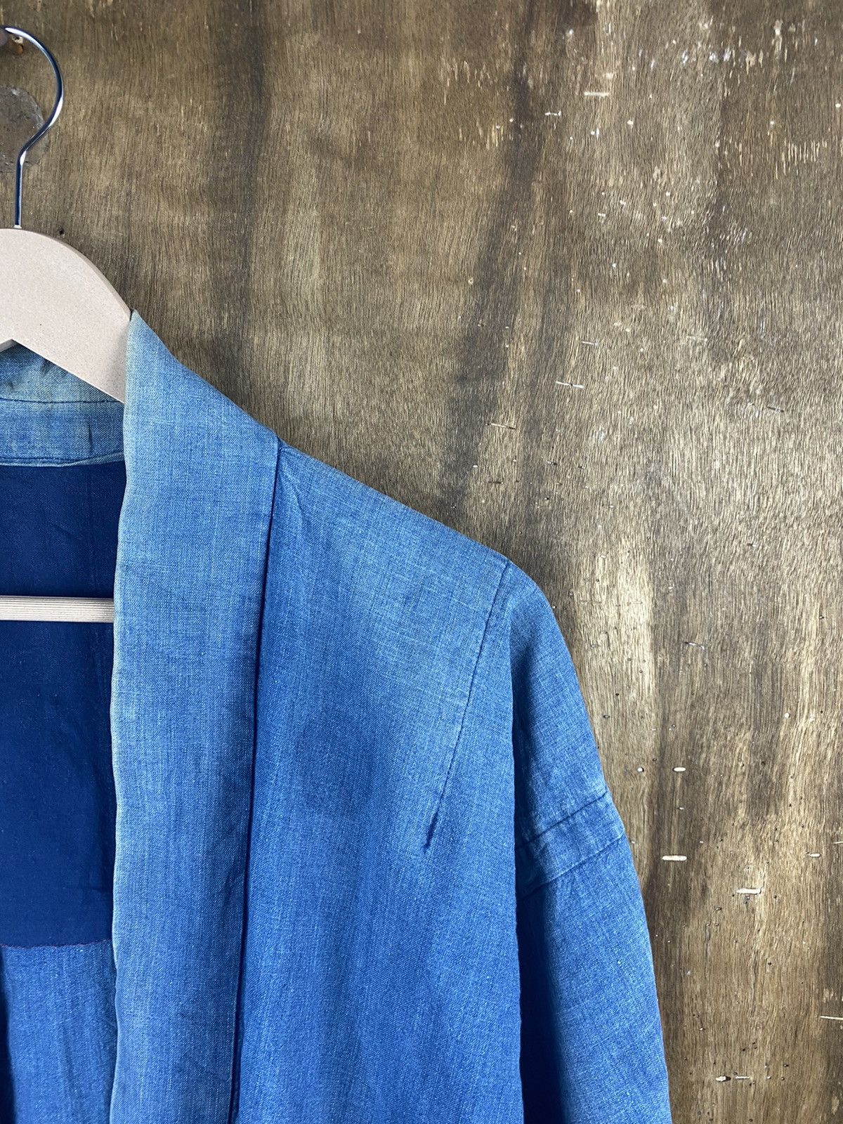 Indigo Japanese vintage indigo kimono cardigan #Z050 Size US L / EU 52-54 / 3 - 6 Thumbnail
