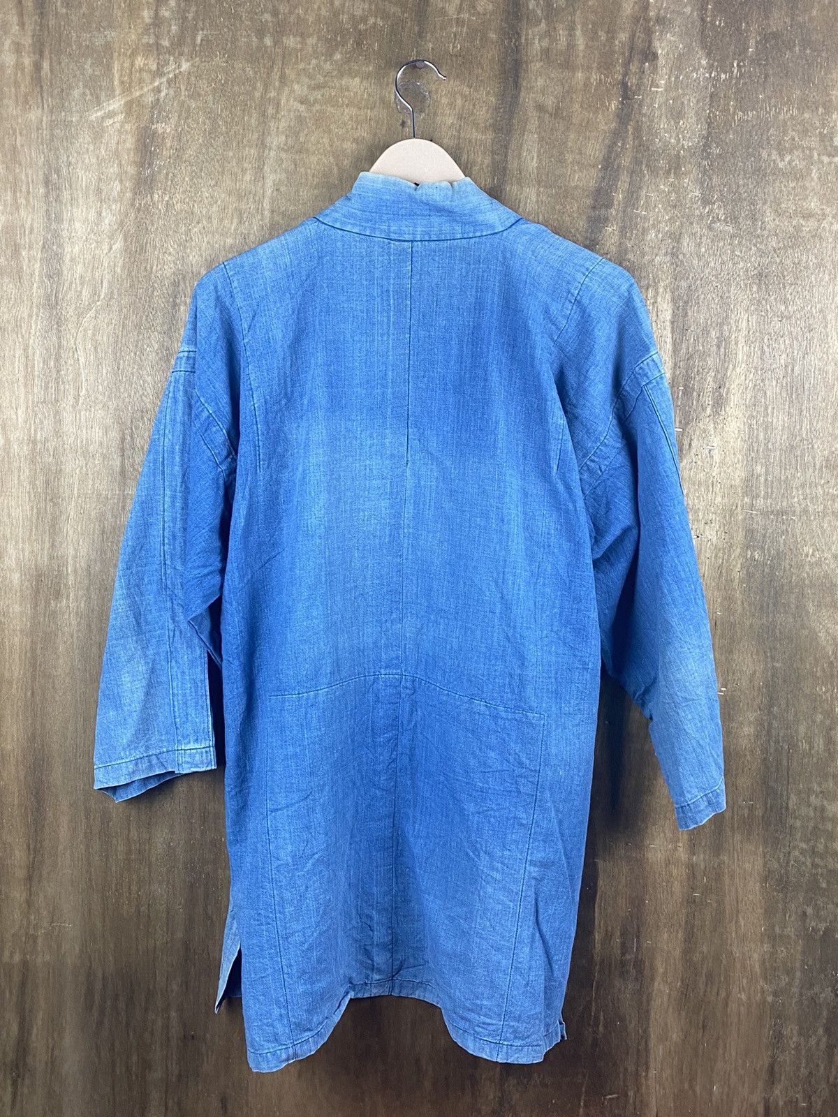 Indigo Japanese vintage indigo kimono cardigan #Z050 Size US L / EU 52-54 / 3 - 9 Thumbnail