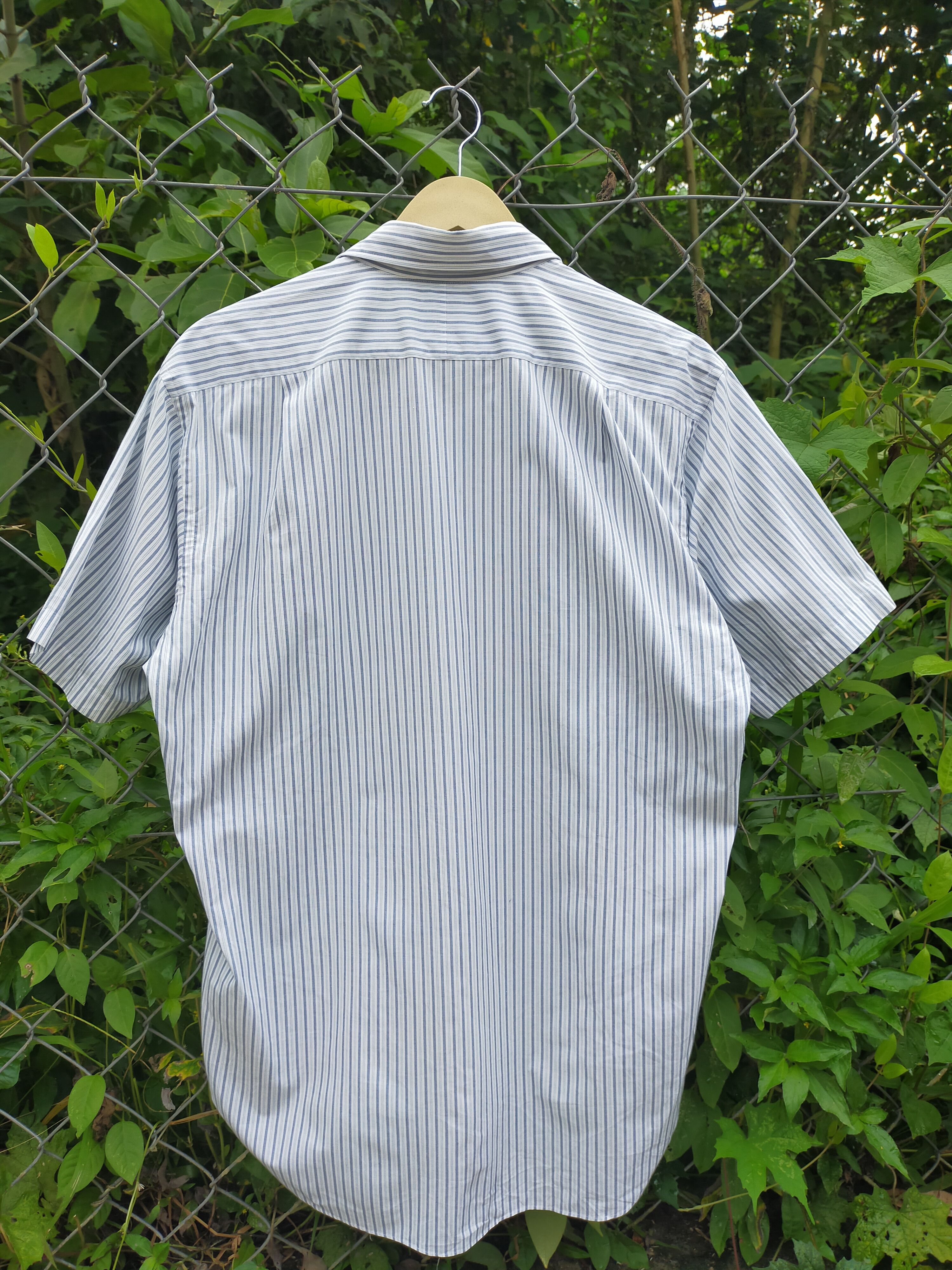 Designer Pierre Balmain Stripes Button Shirt Size US L / EU 52-54 / 3 - 3 Thumbnail