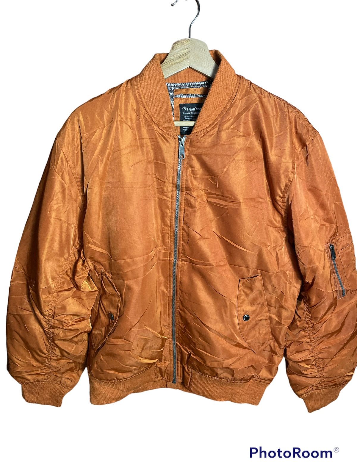 image of Fieldcore Heat Resist Bomber Jacket in Orange, Men's (Size Large)