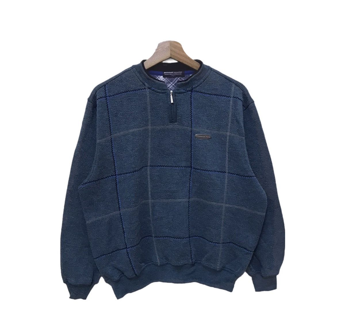 Dunlop × Vintage Vintage Dunlop Collection Half Zip Sweatshirt Size US L / EU 52-54 / 3 - 1 Thumbnail