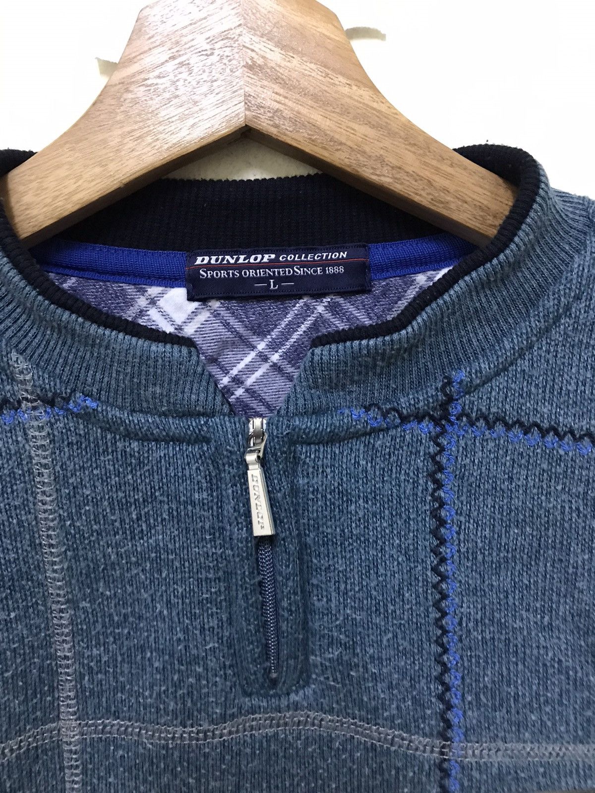 Dunlop × Vintage Vintage Dunlop Collection Half Zip Sweatshirt Size US L / EU 52-54 / 3 - 5 Thumbnail