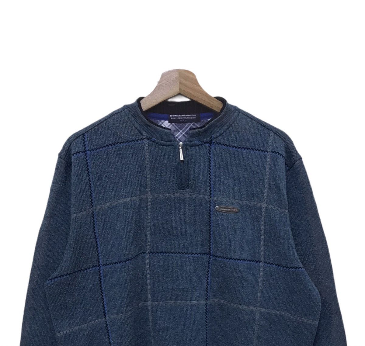 Dunlop × Vintage Vintage Dunlop Collection Half Zip Sweatshirt Size US L / EU 52-54 / 3 - 2 Thumbnail