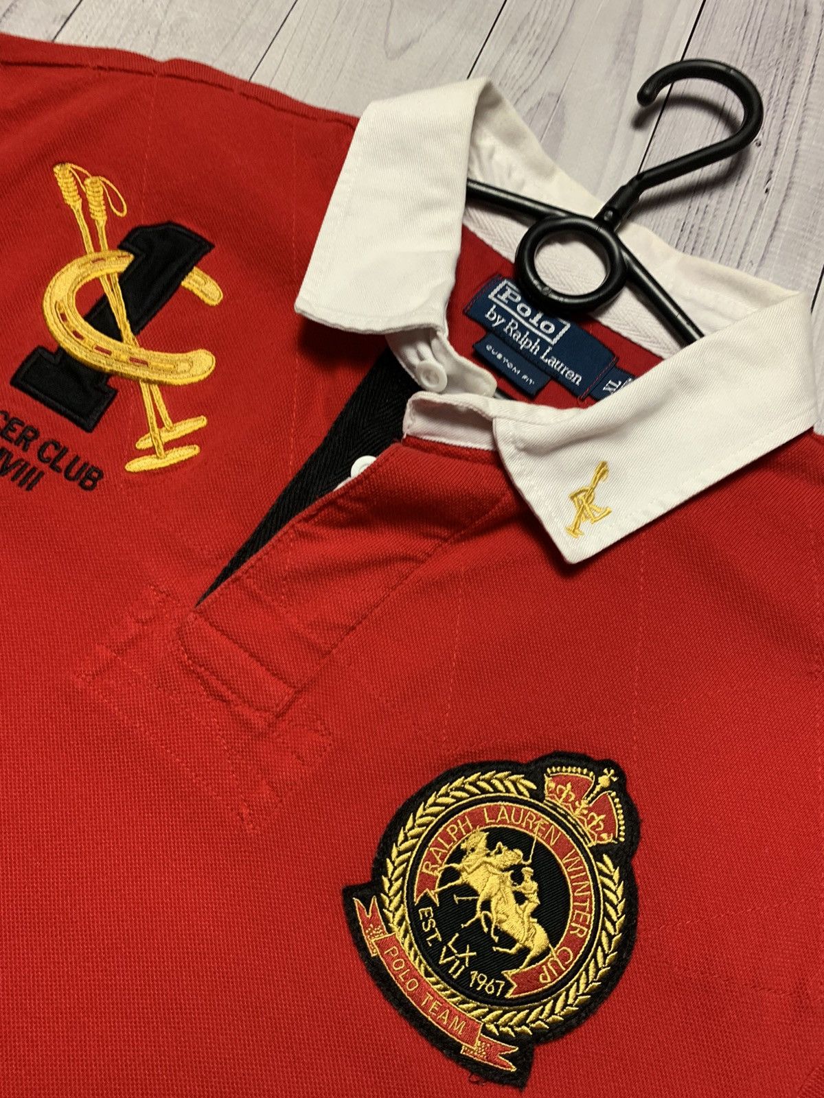 Ralph Lauren Vintage polo Ralph Lauren Winter cup Mercer Club size M logo Size US XL / EU 56 / 4 - 4 Thumbnail