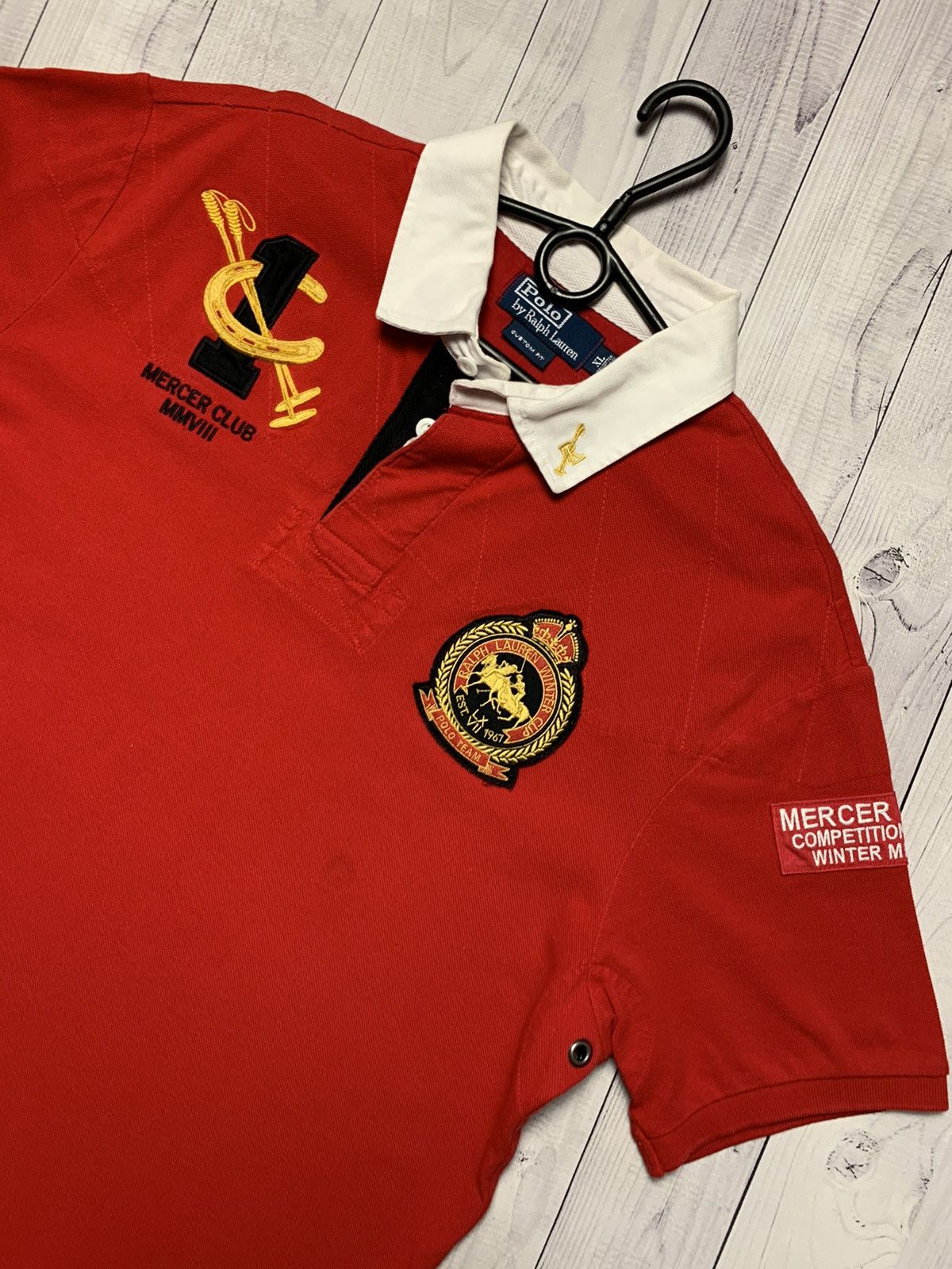 Ralph Lauren Vintage polo Ralph Lauren Winter cup Mercer Club size M logo Size US XL / EU 56 / 4 - 3 Thumbnail