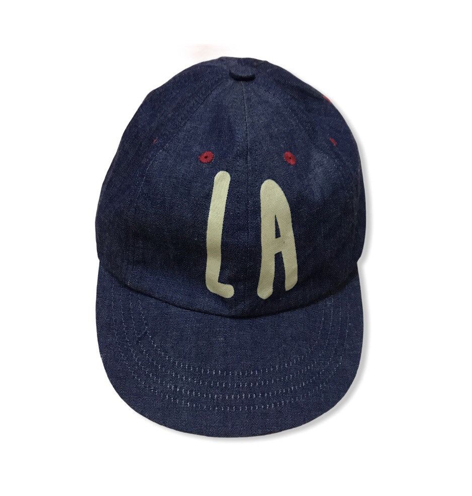 Japanese Brand Basiquenti japanese brand denim material hat Size ONE SIZE - 5 Thumbnail