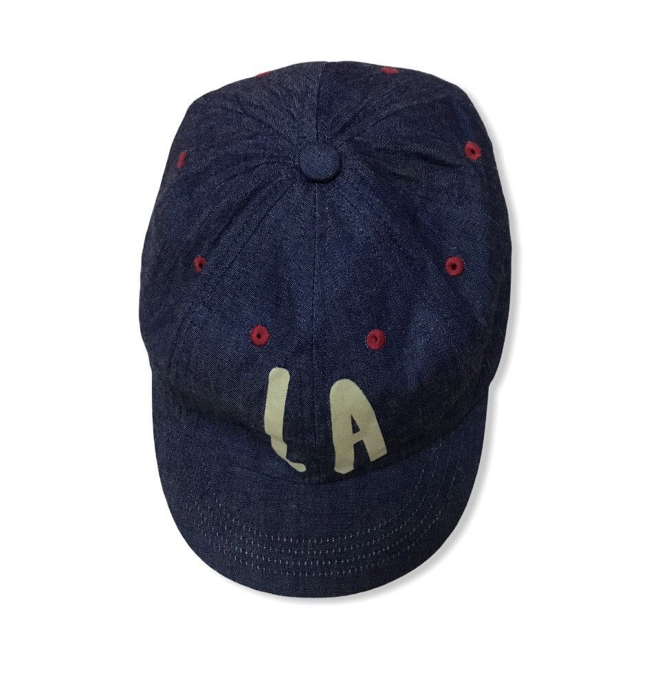 Japanese Brand Basiquenti japanese brand denim material hat Size ONE SIZE - 6 Thumbnail