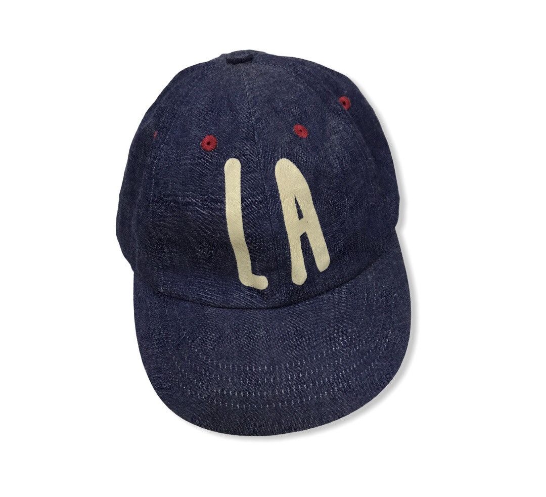 Japanese Brand Basiquenti japanese brand denim material hat Size ONE SIZE - 2 Thumbnail