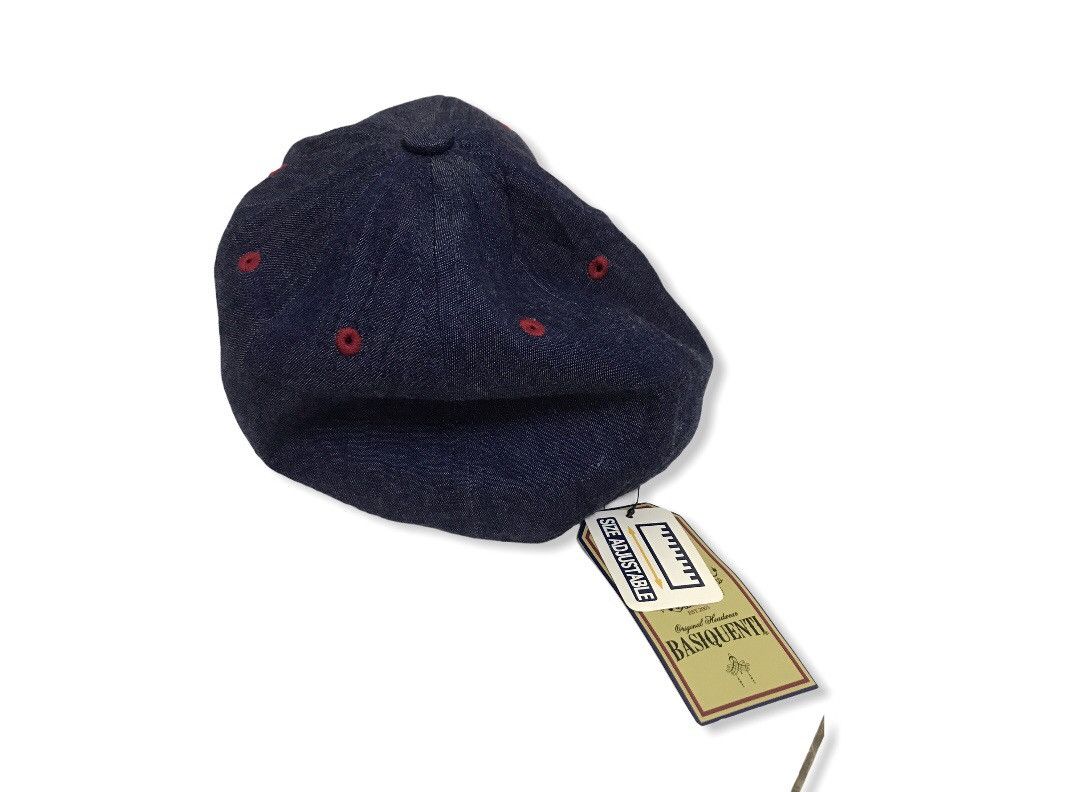 Japanese Brand Basiquenti japanese brand denim material hat Size ONE SIZE - 4 Thumbnail