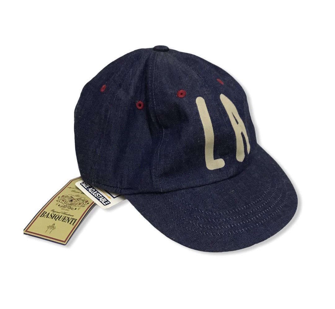 Japanese Brand Basiquenti japanese brand denim material hat Size ONE SIZE - 1 Thumbnail