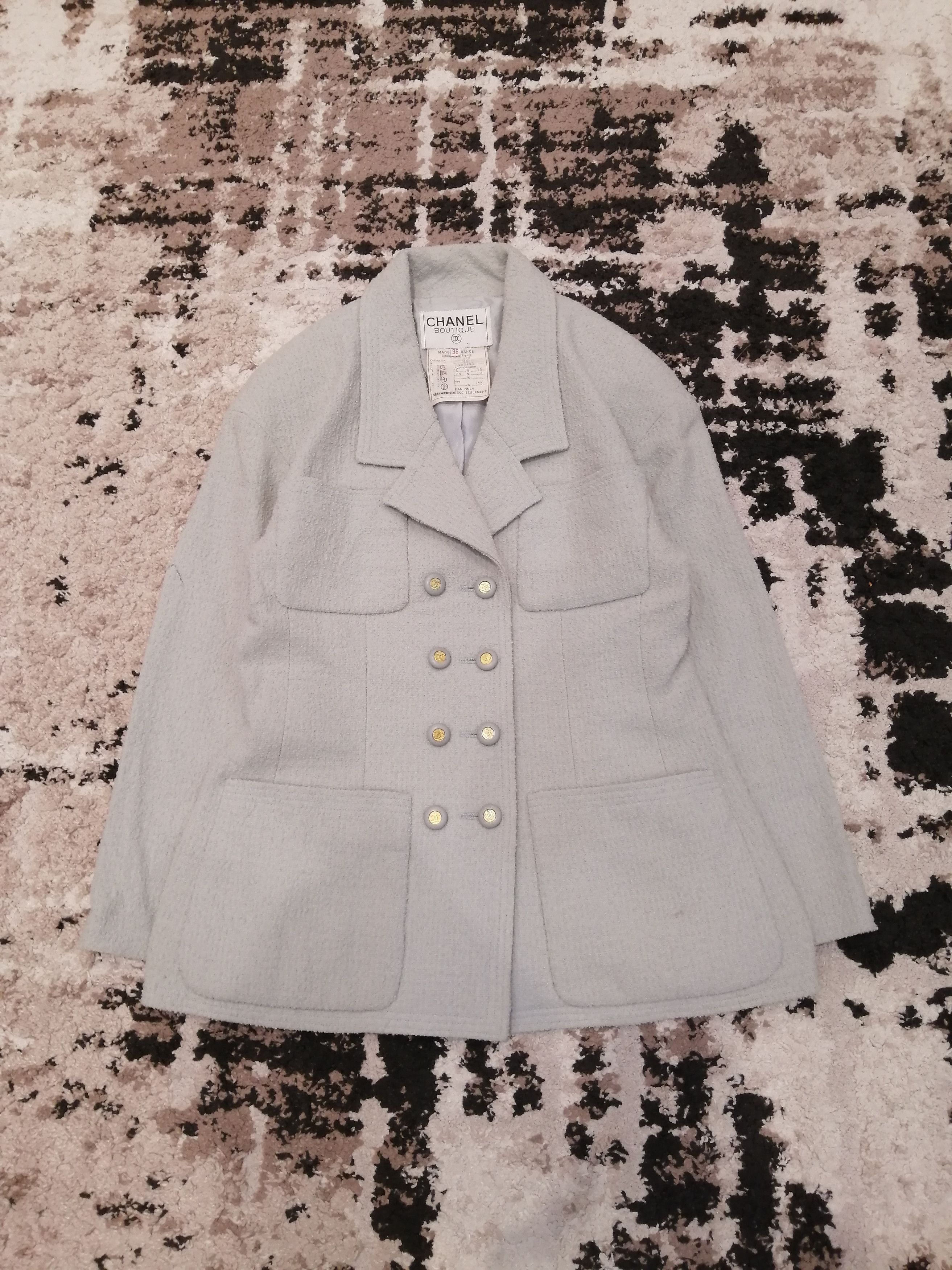 Chanel Vintage Chanel Boutique Wool Jacket Size S / US 4 / IT 40 - 10 Thumbnail