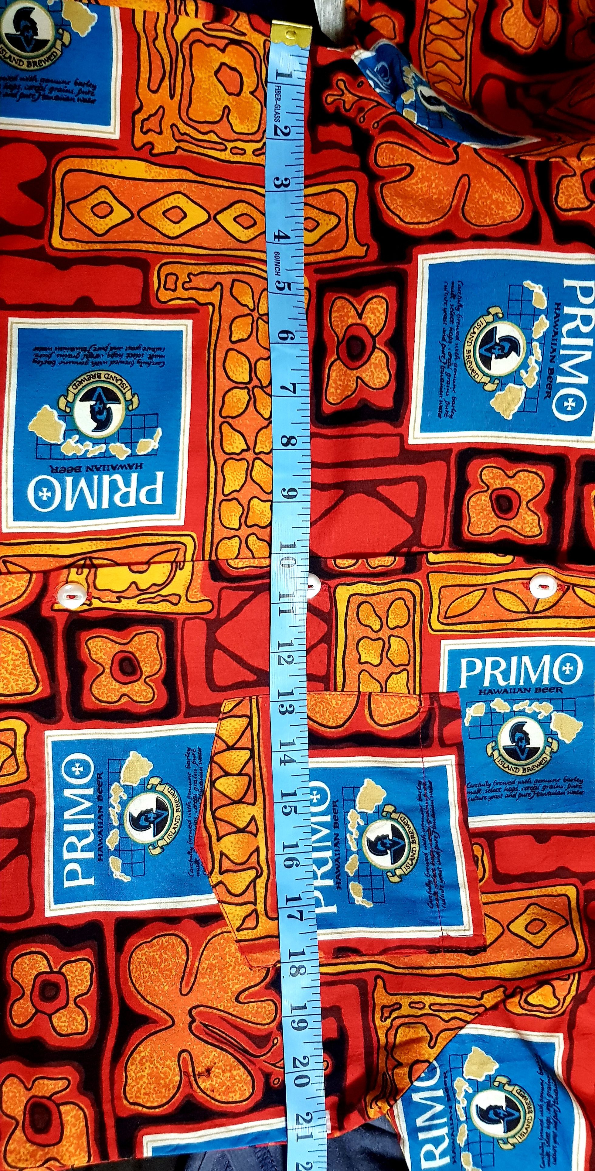 Vintage primo hawaiian shirt 70s Size US L / EU 52-54 / 3 - 3 Thumbnail