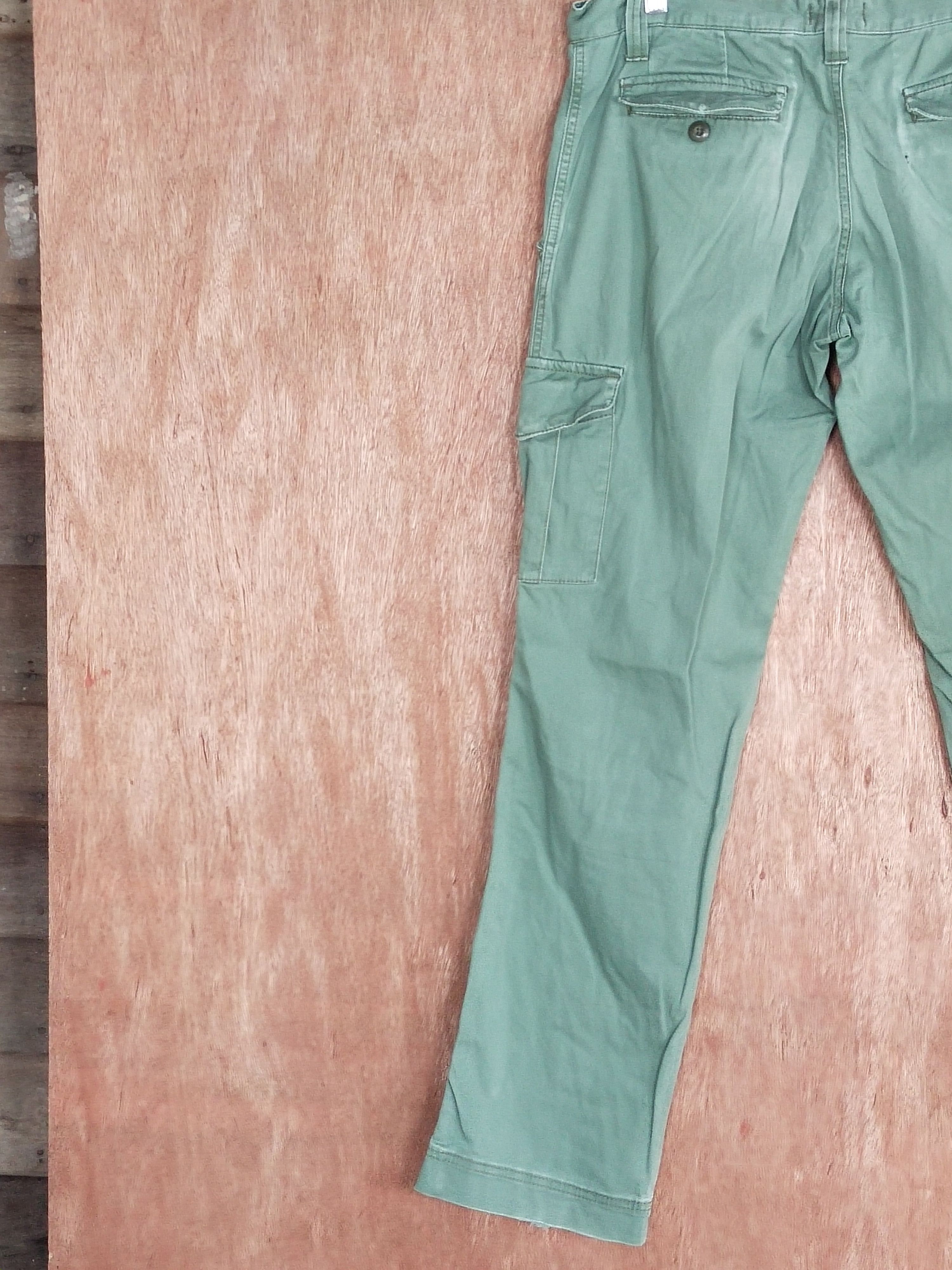 Global Work Global Work green multipocket tactical cargo pants #S113 Size US 30 / EU 46 - 10 Thumbnail