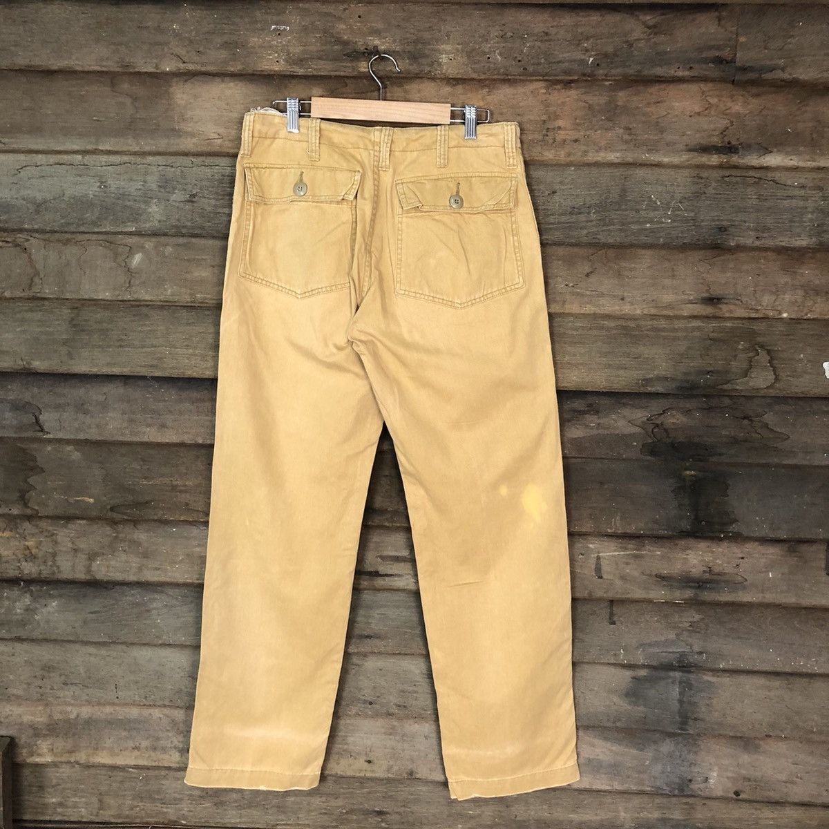 Japanese Brand Back Number Brown Casual Pants #4514 Size US 29 - 9 Thumbnail