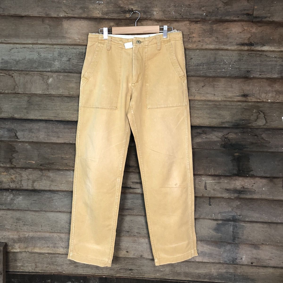 Japanese Brand Back Number Brown Casual Pants #4514 Size US 29 - 1 Thumbnail