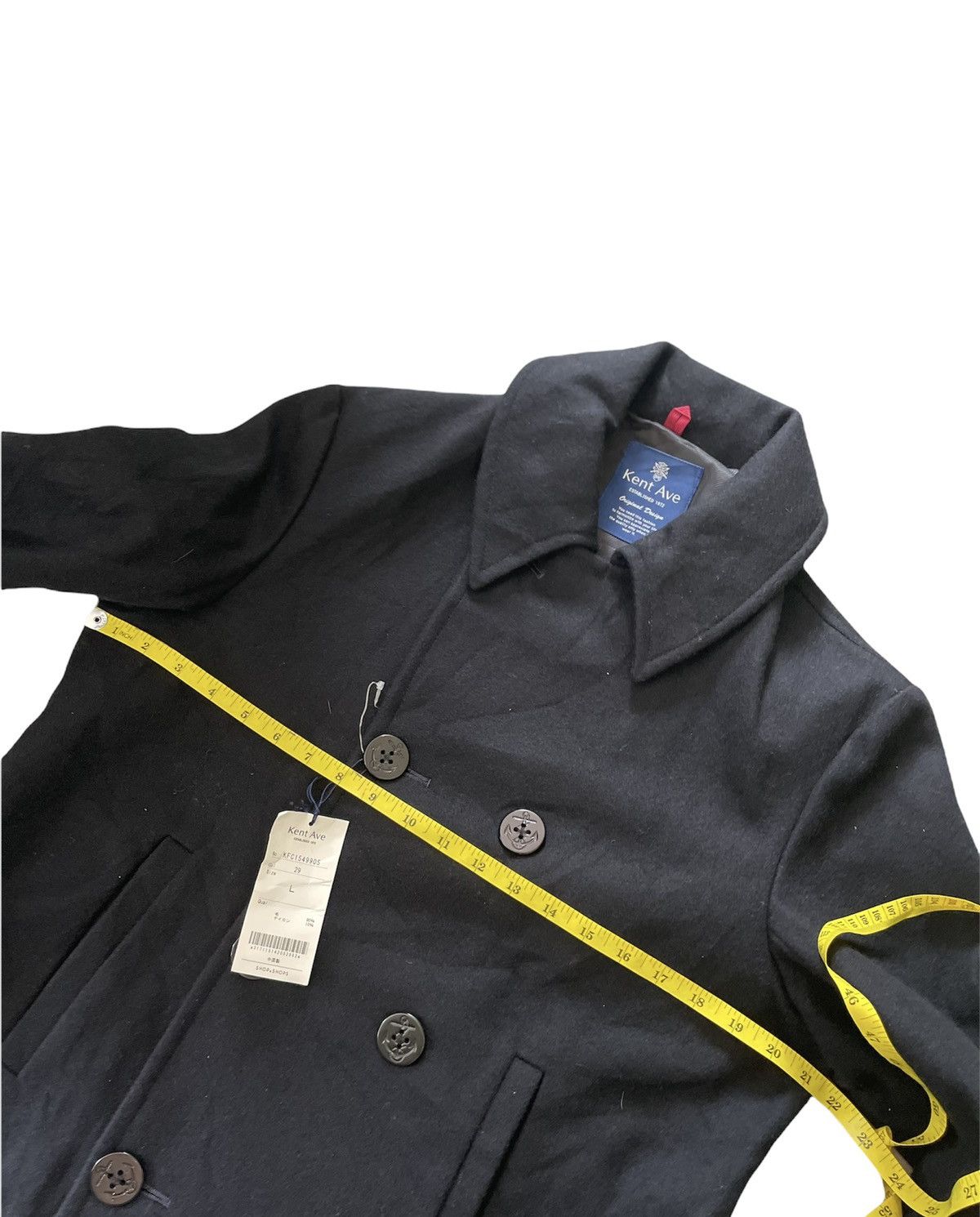 Japanese Brand Kent Ave Navy Inspired Pea Coat Size US L / EU 52-54 / 3 - 2 Thumbnail