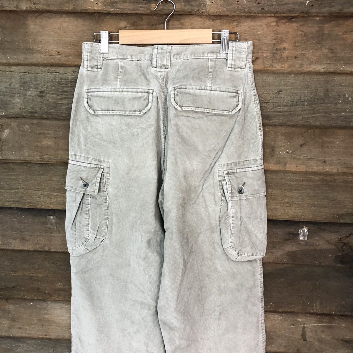 Vintage Vintage faded Grey multi pocket corduroy Cargo Pants #4565 Size US 28 / EU 44 - 12 Thumbnail