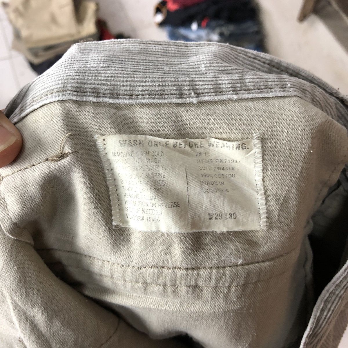 Vintage Vintage faded Grey multi pocket corduroy Cargo Pants #4565 Size US 28 / EU 44 - 16 Thumbnail